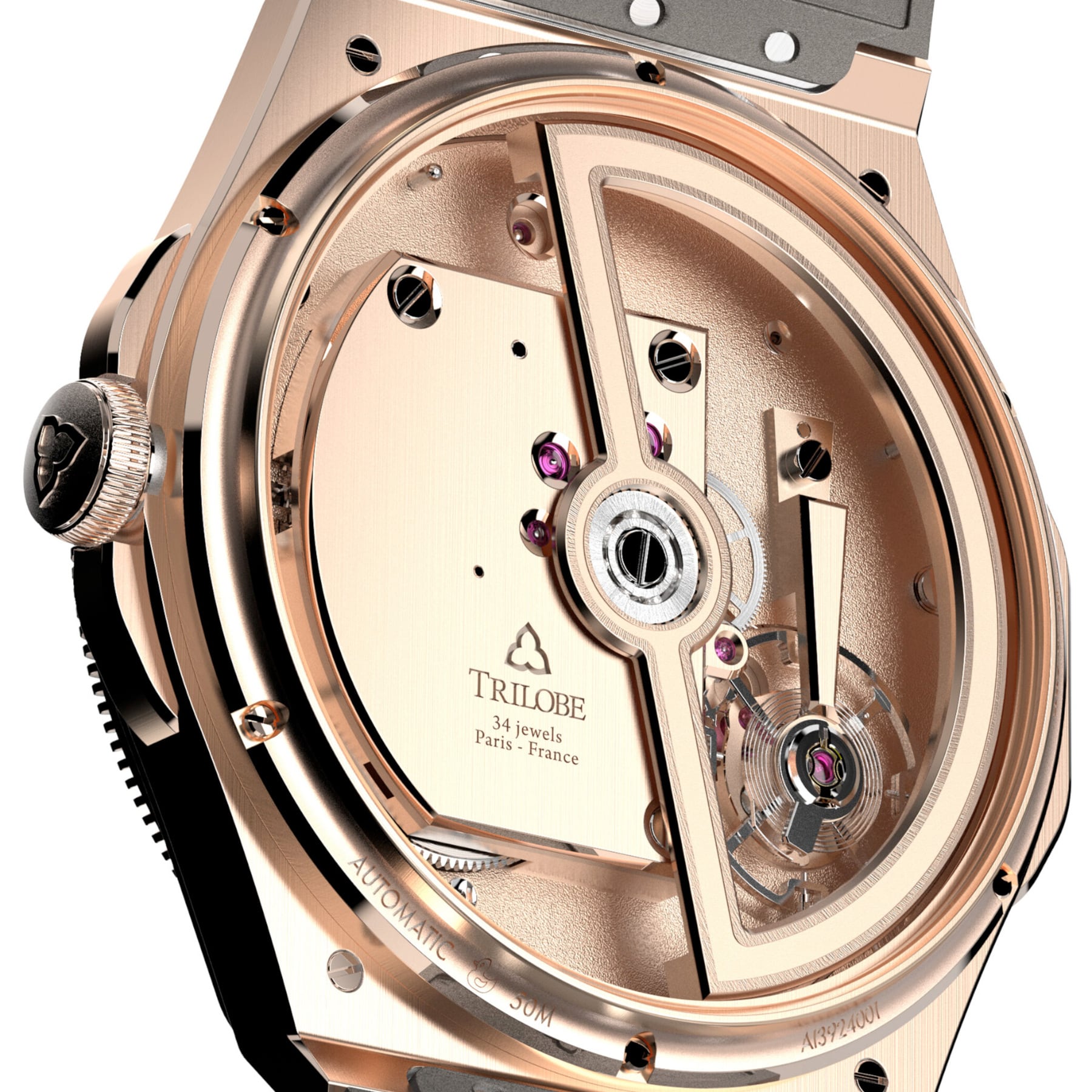 Trilobe Trente-Deux Sunray Grey Rose Gold