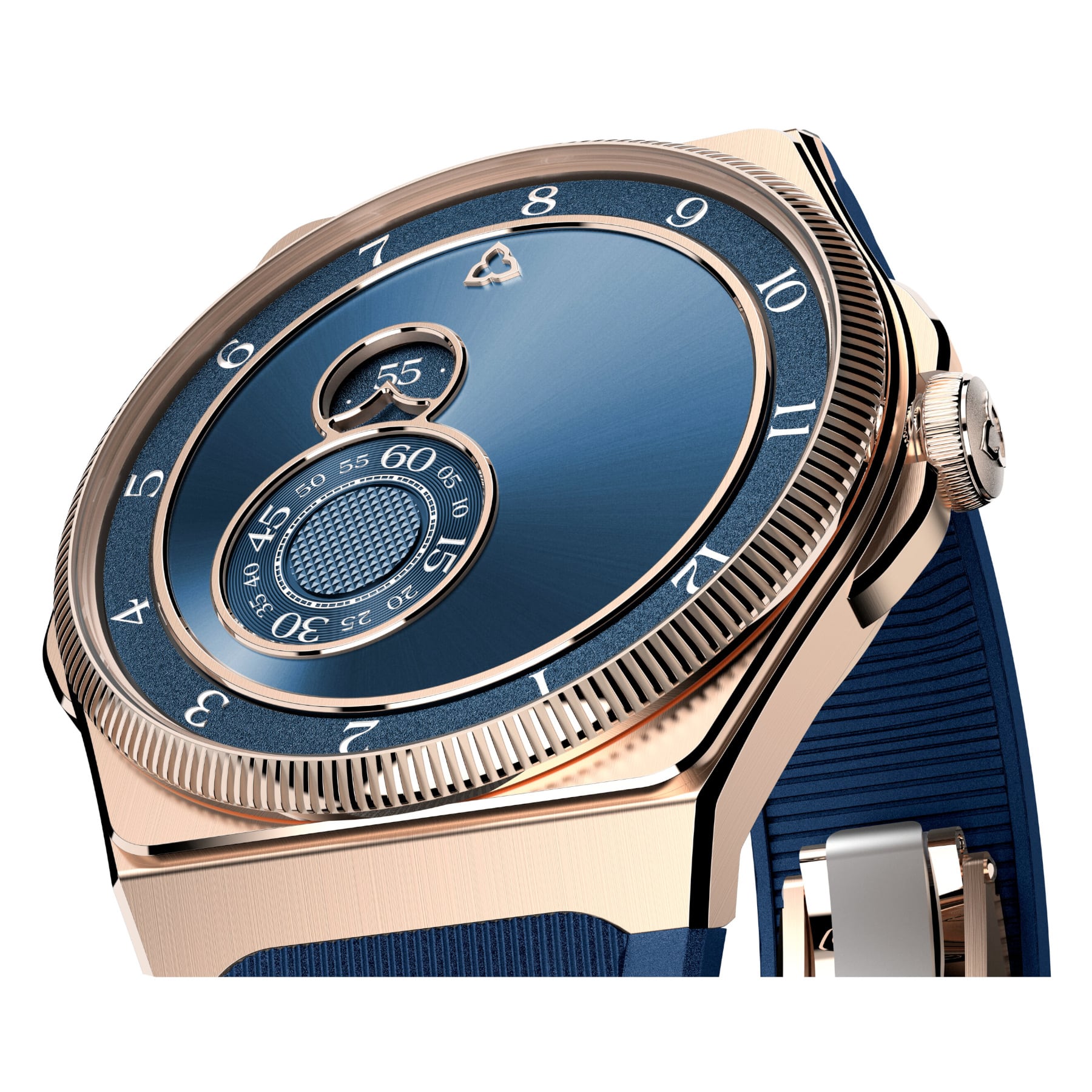 Trilobe Trente-Deux Sunray Blue Rose Gold