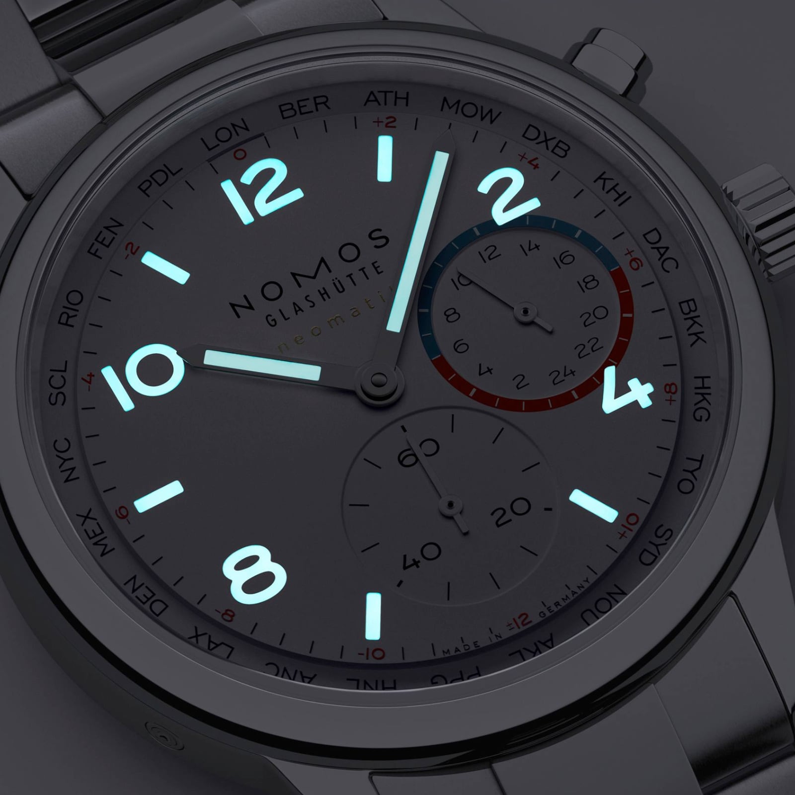 NOMOS Glashütte Club Sport Neomatic Worldtimer