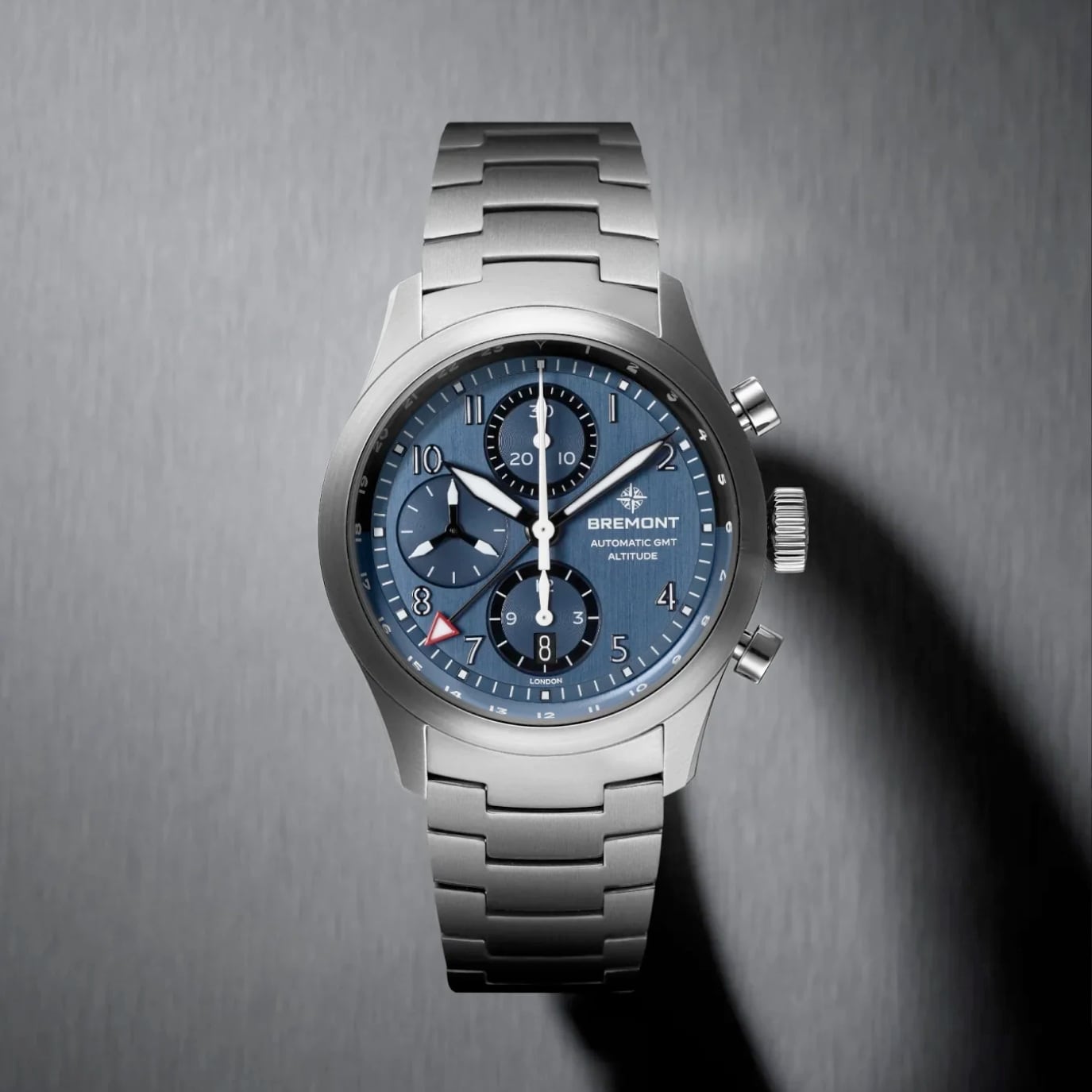 Bremont Altitude 42mm Chronograph GMT Blue Dial On Bracelet