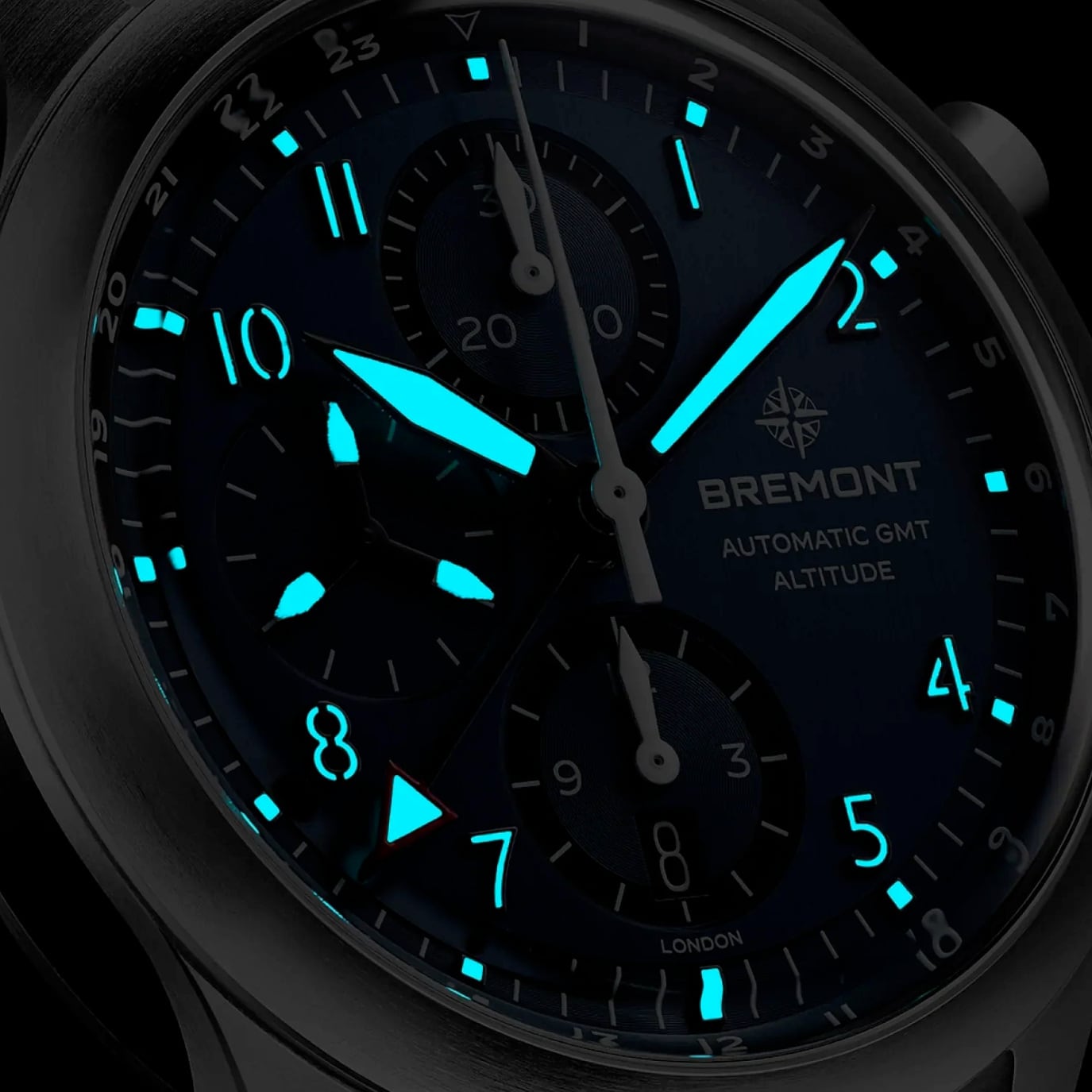 Bremont Altitude 42mm Chronograph GMT Blue Dial On Bracelet