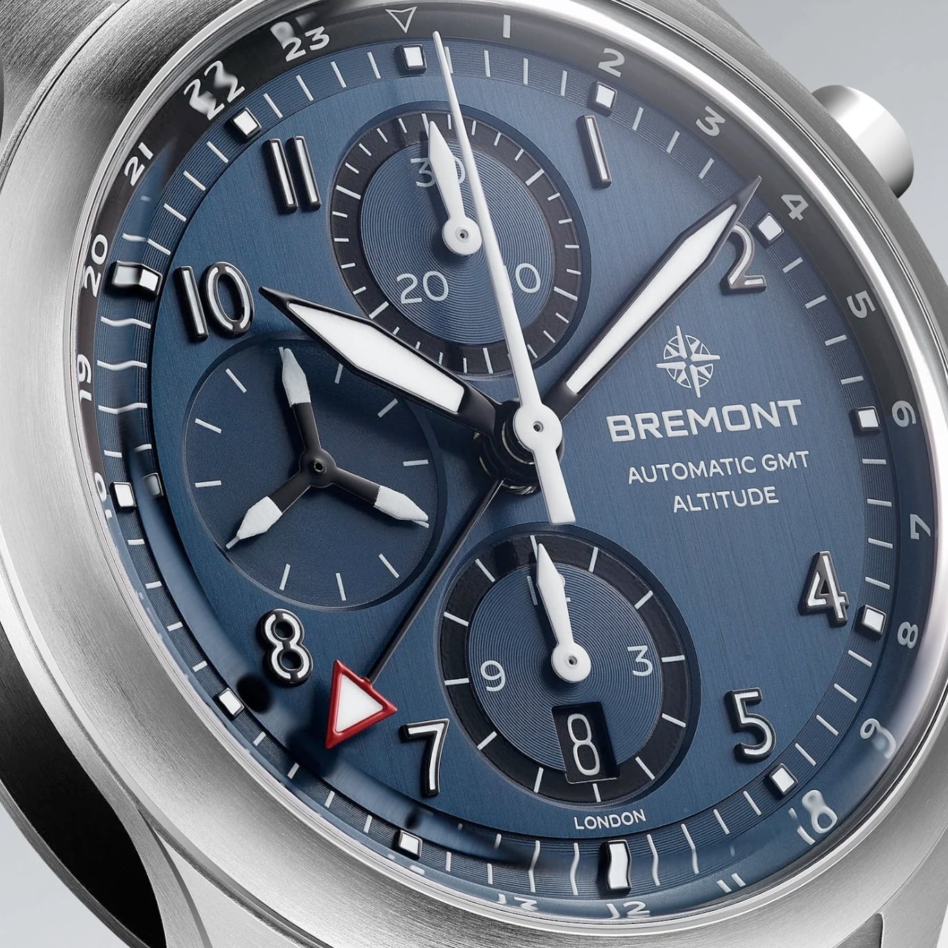 Bremont Altitude 42mm Chronograph GMT Blue Dial On Bracelet
