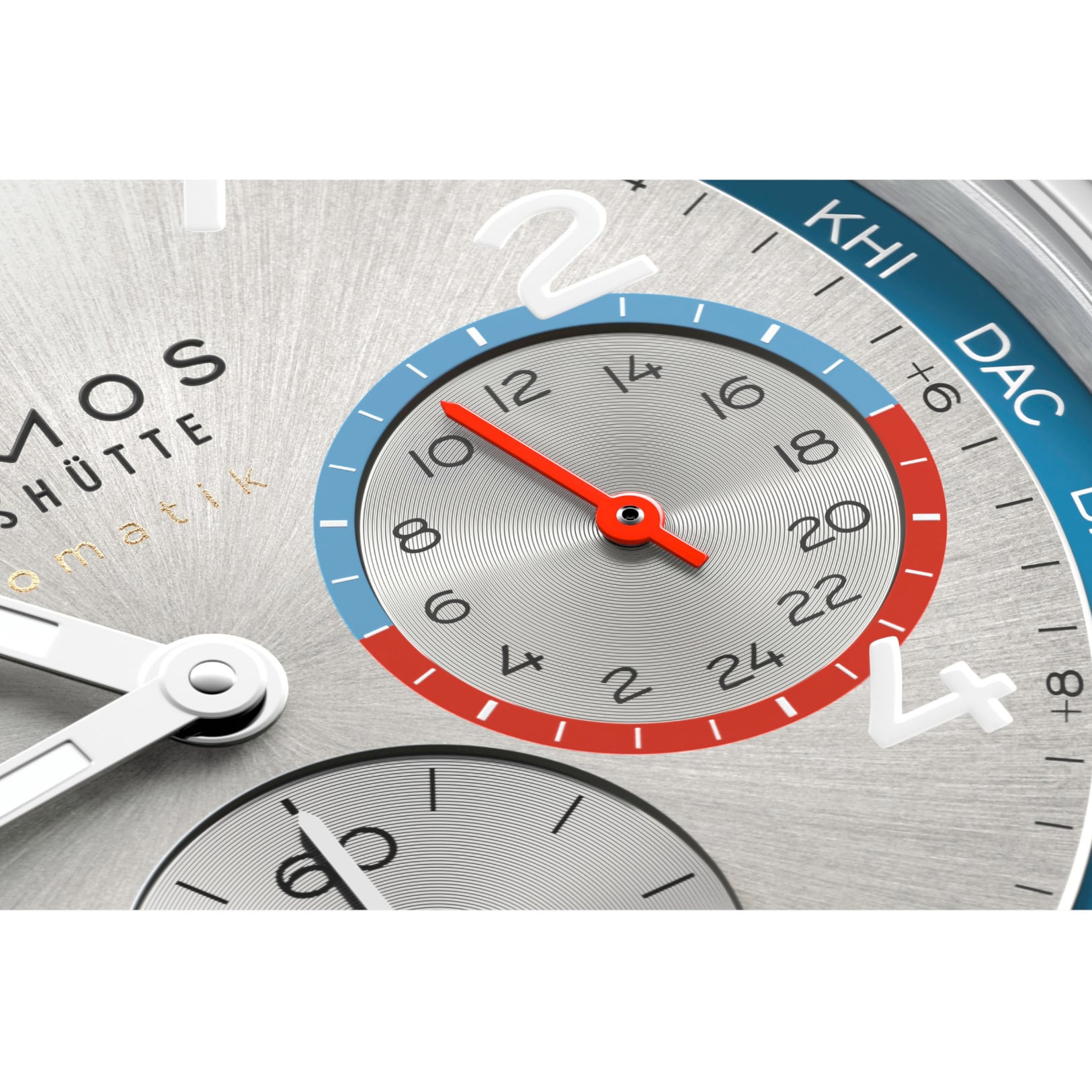 NOMOS Glashütte Club Sport Neomatik Worldtimer Silver