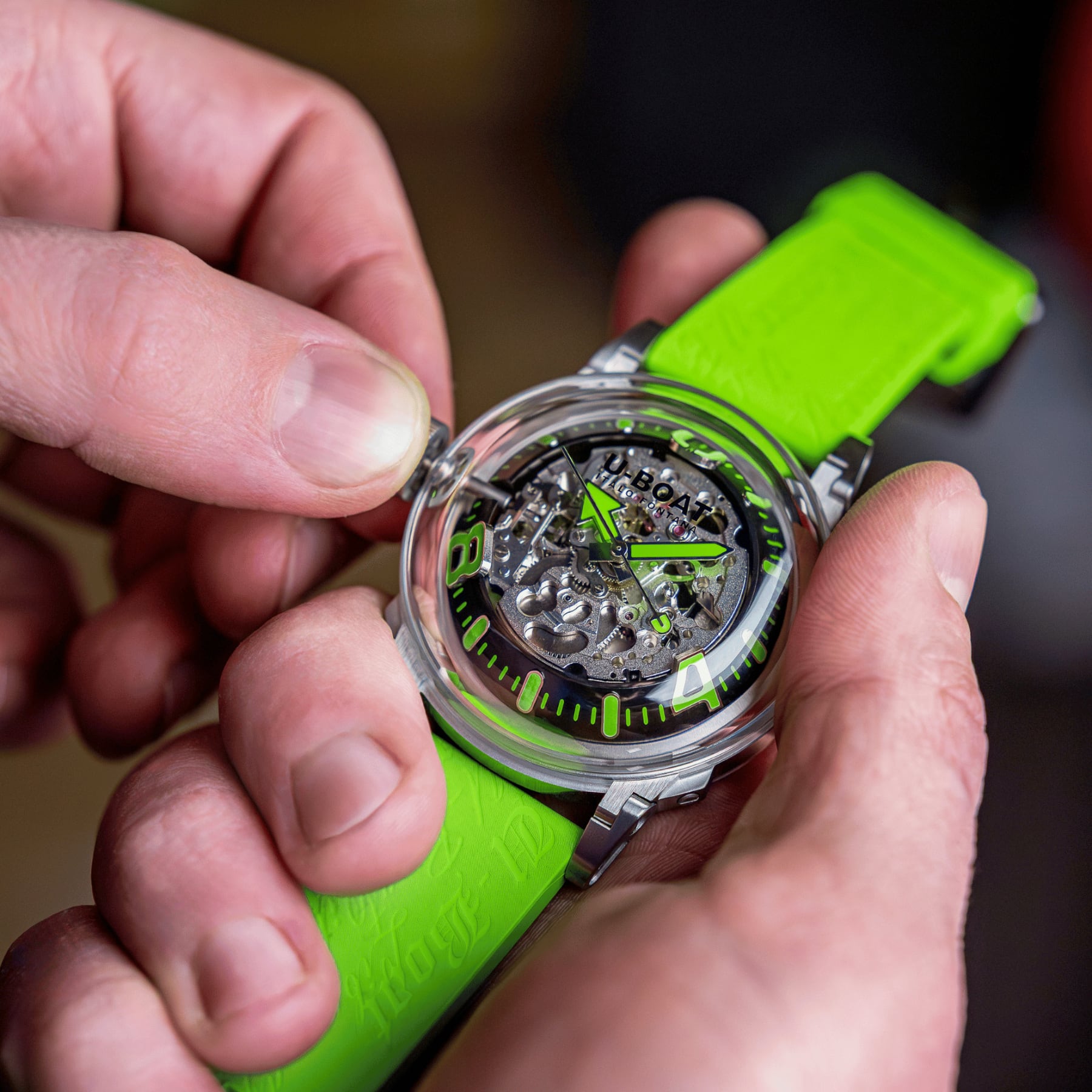 U-Boat U-65 Automatic 44mm SS Green 3344
