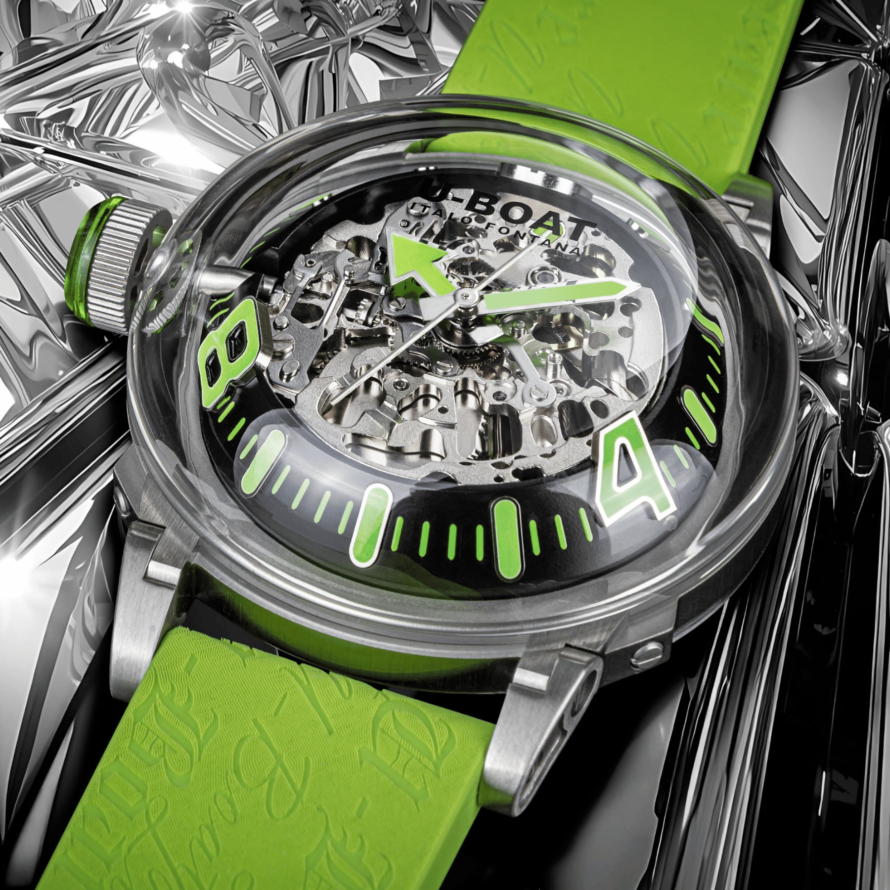 U-Boat U-65 Automatic 44mm SS Green 3344