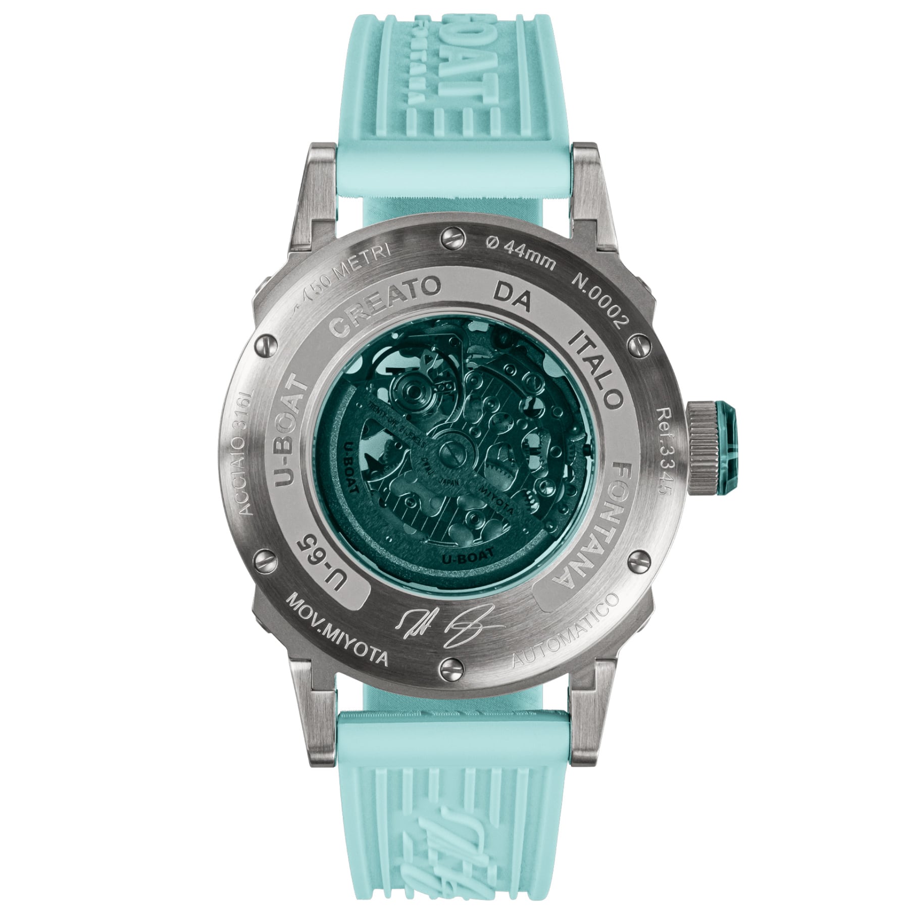 U-Boat U-65 Automatic 44mm SS Turquoise 3345