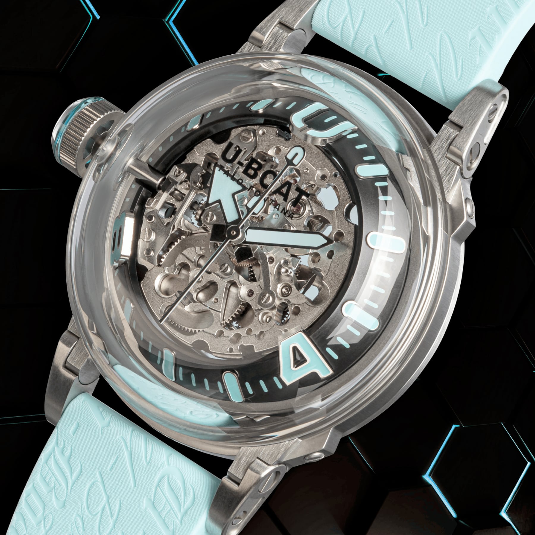 U-Boat U-65 Automatic 44mm SS Turquoise 3345