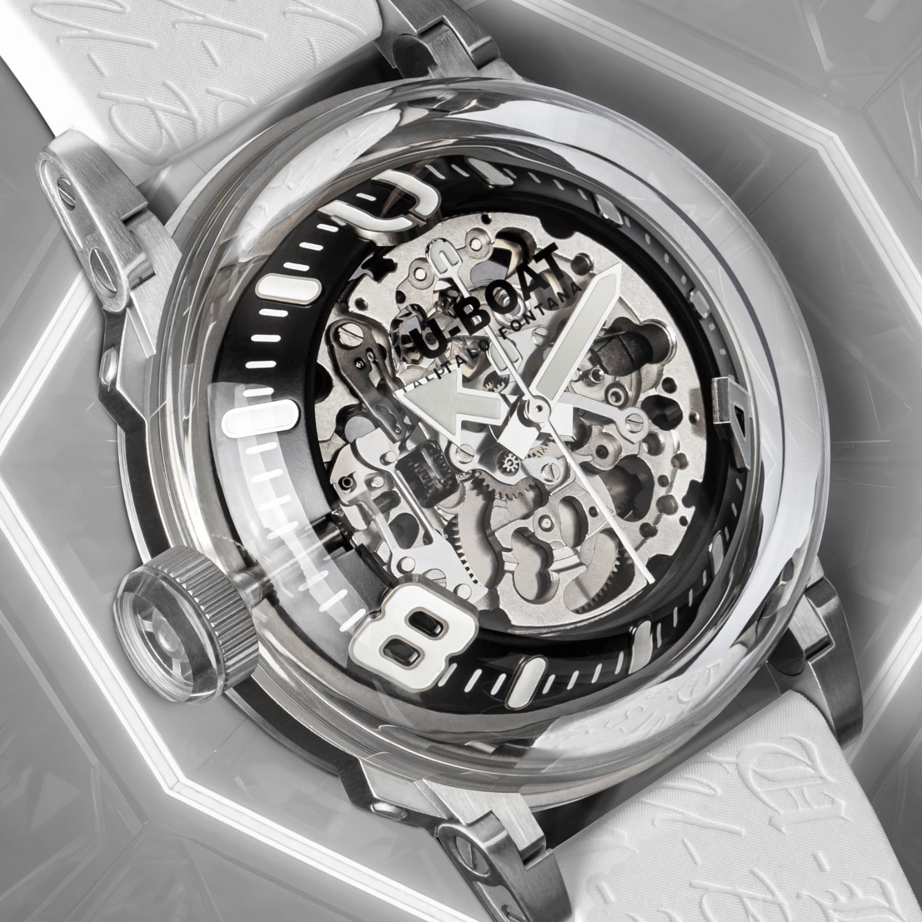 U-Boat U-65 Automatic 44mm SS White 3346