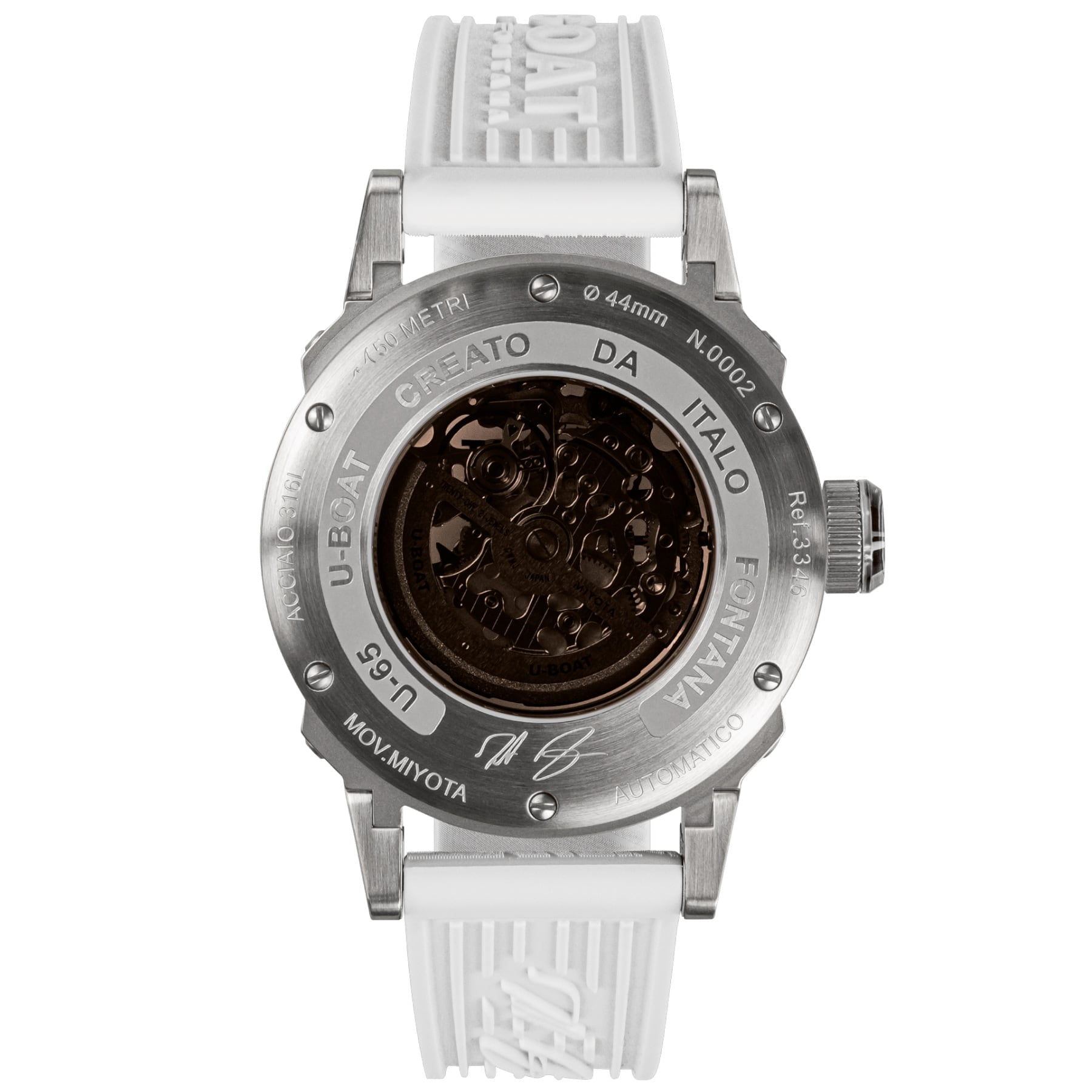 U-Boat U-65 Automatic 44mm SS White 3346