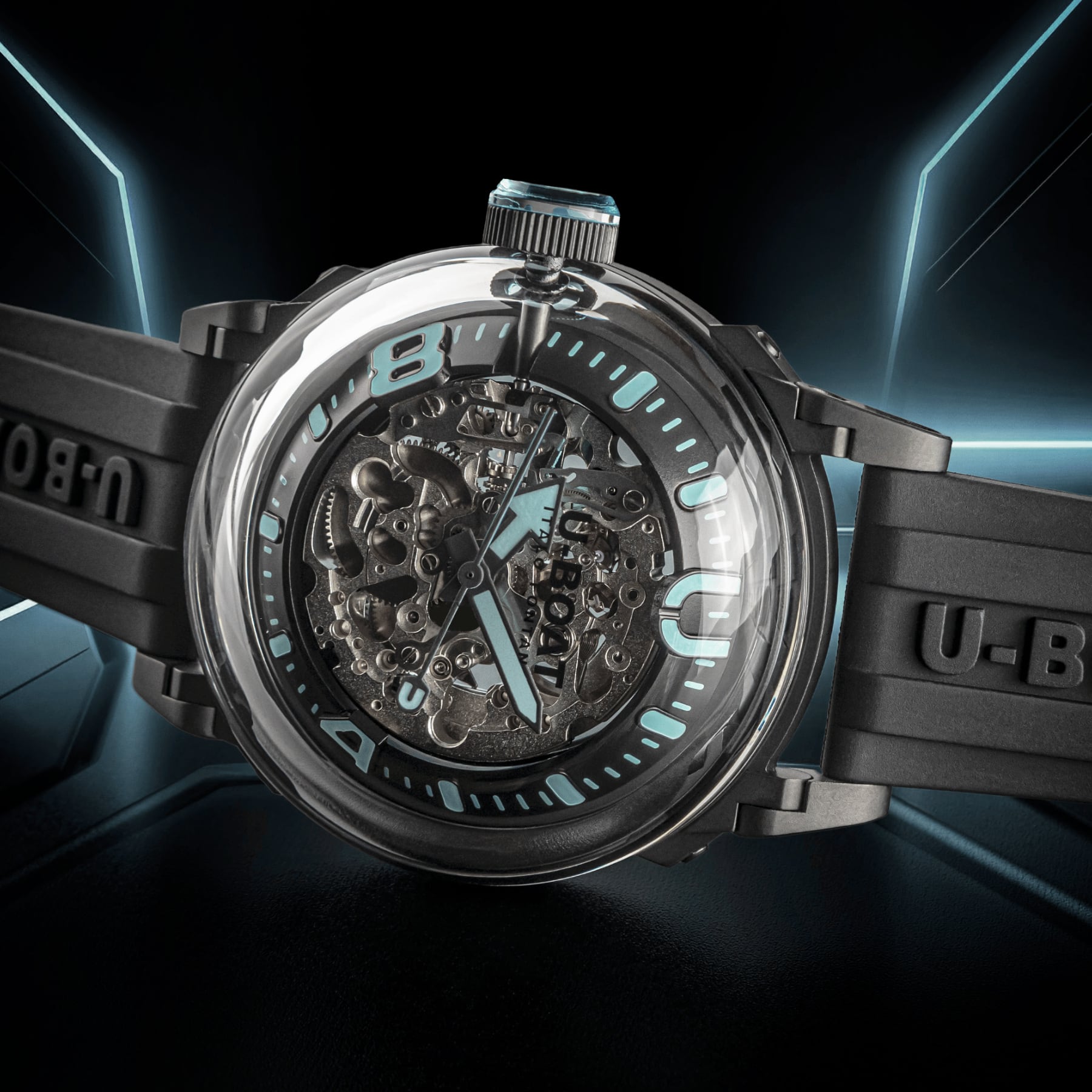 U-BOAT 腕時計 U-Boat U-65 Automatic 44mm PVD Turquoise 3348 - Exquisite Timepieces