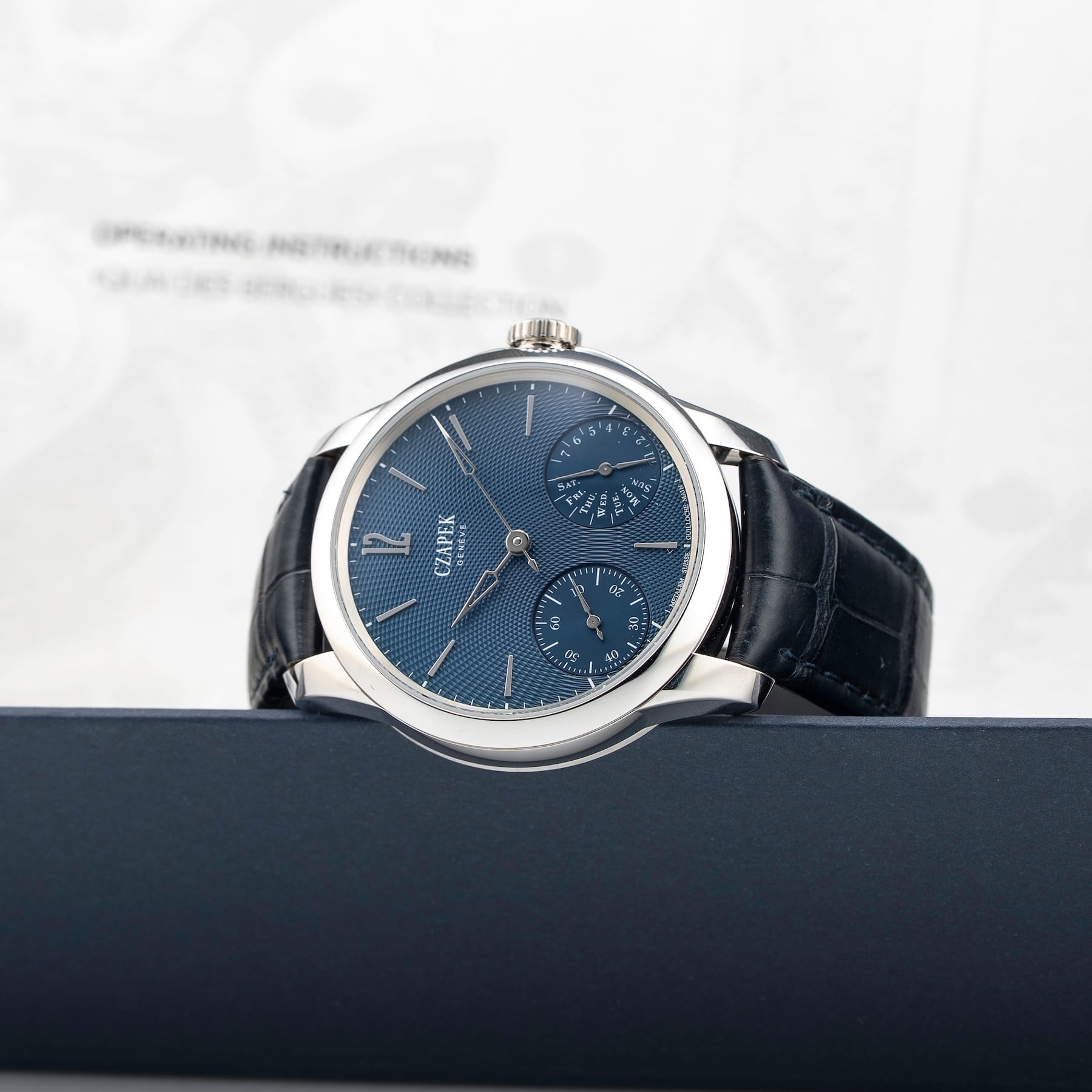 Czapek Quai Des Bergues Aqua Blue S