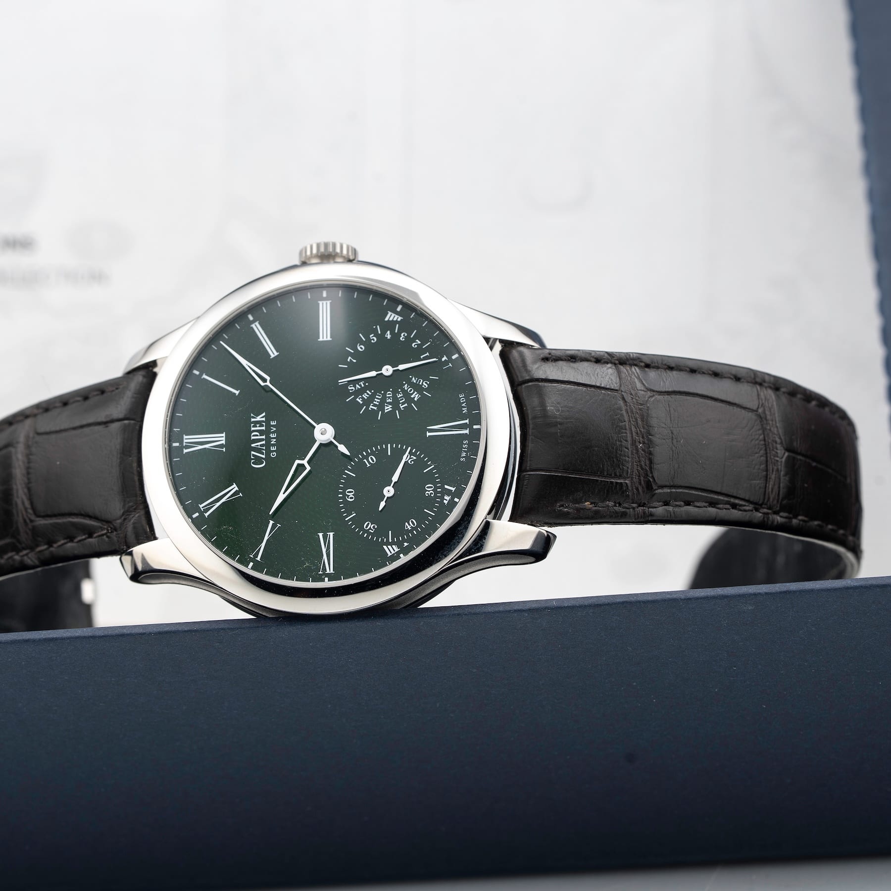 Czapek Quai Des Bergues Emerald Green L
