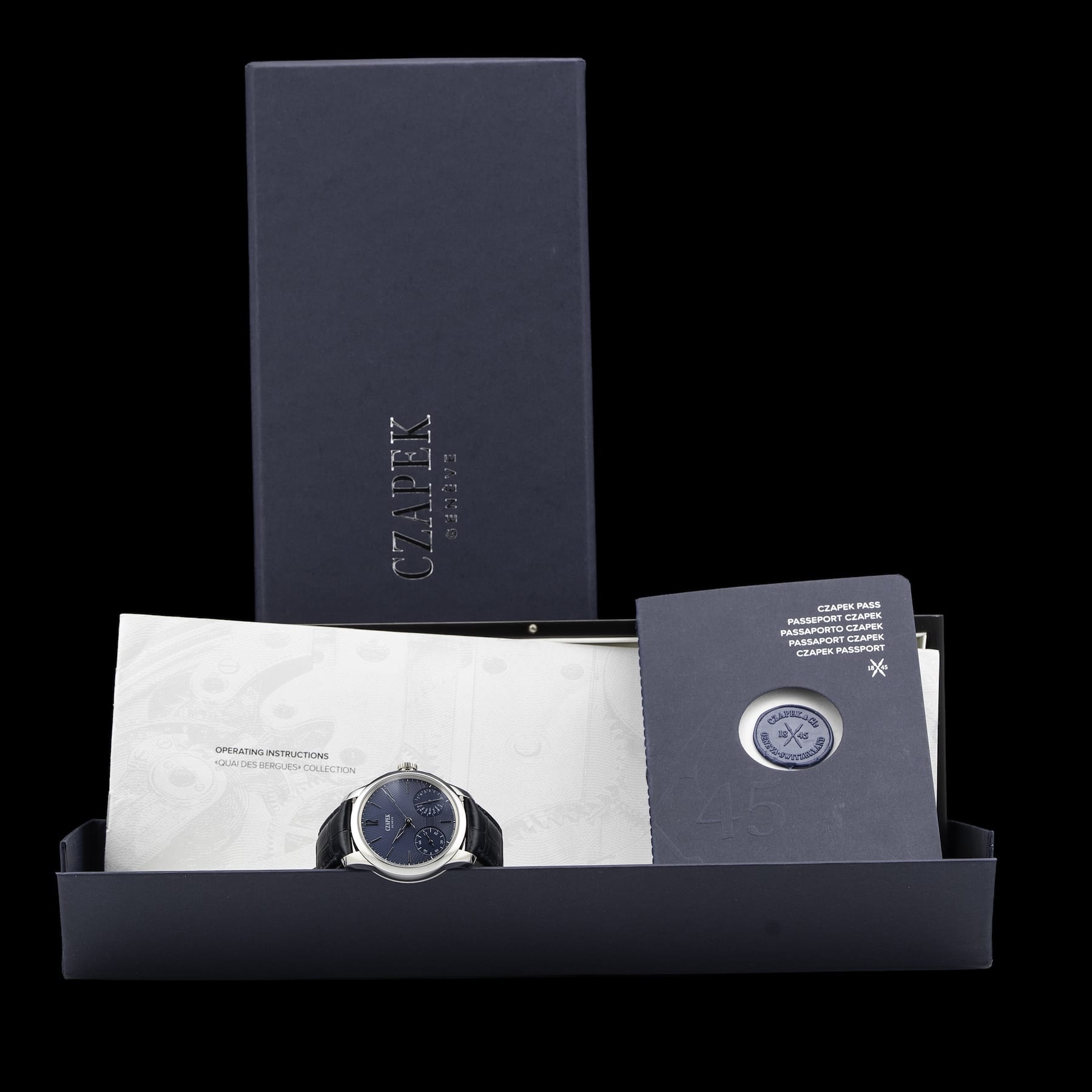 Czapek 1031 Quai Des Bergues Sapphire Blue S 38.5mm