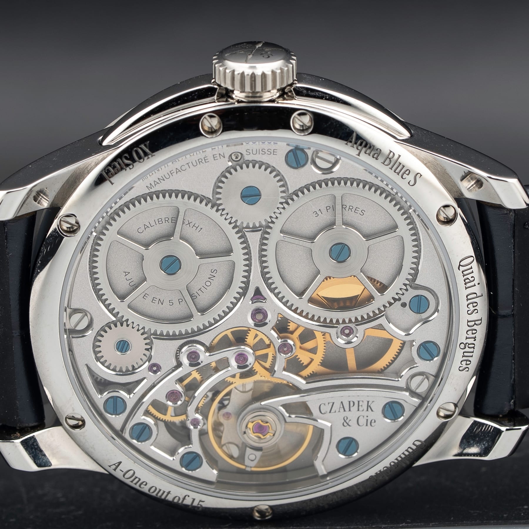 Czapek Quai Des Bergues Aqua Blue S