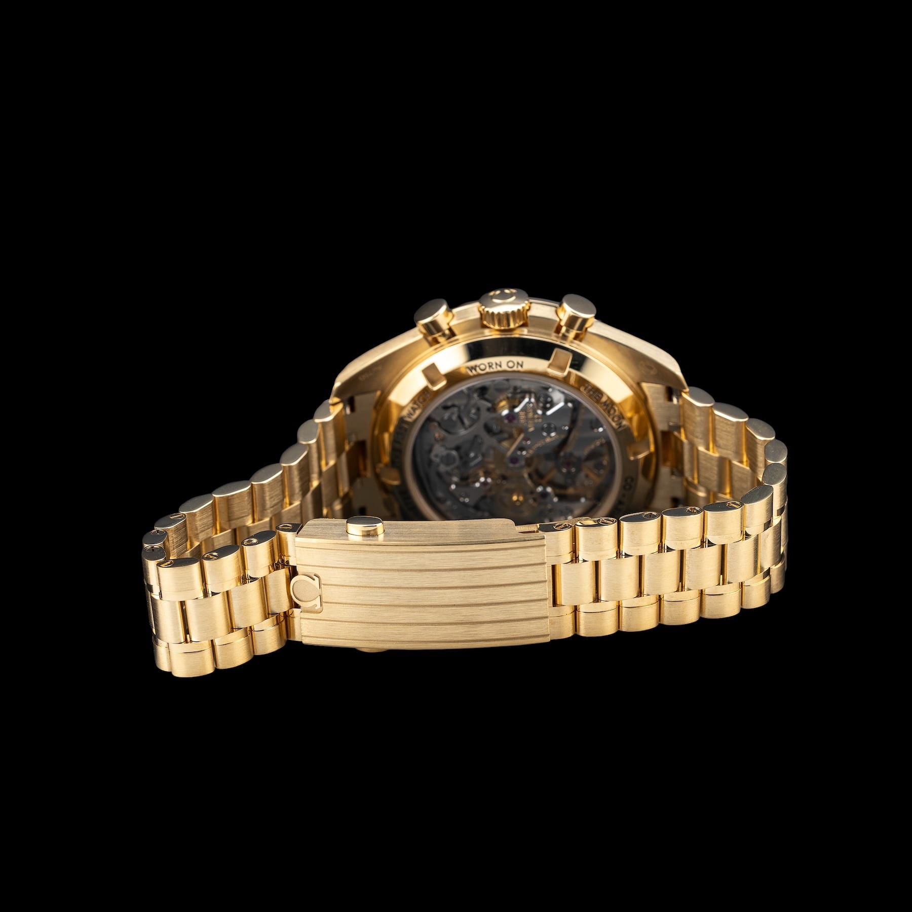 Omega 310.60.42.50.10.001 Speedmaster 18K Yellow Gold Green Dial
