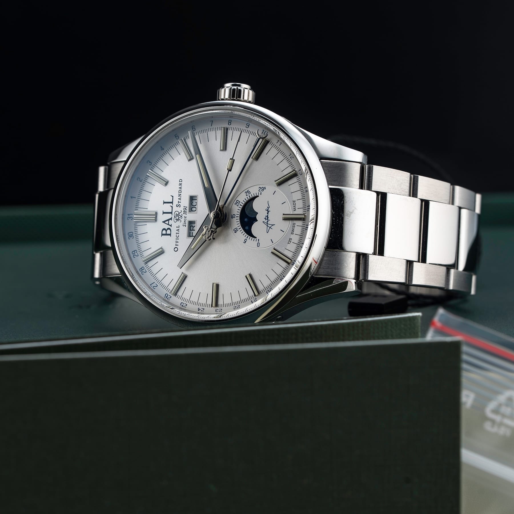 Ball Engineer II Moon Calendar Silver Dial NM3016C-S1J-SL
