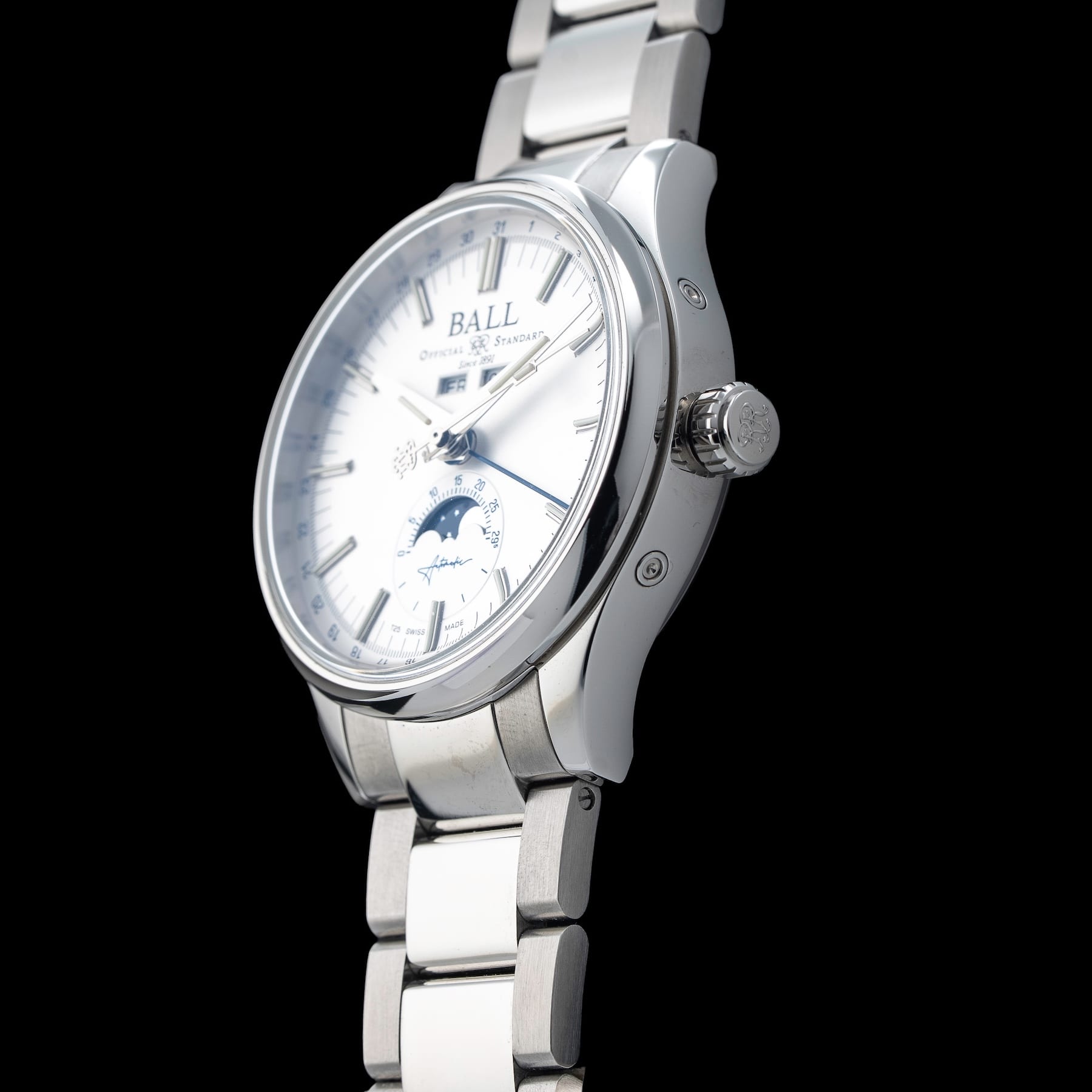 Ball Engineer II Moon Calendar Silver Dial NM3016C-S1J-SL