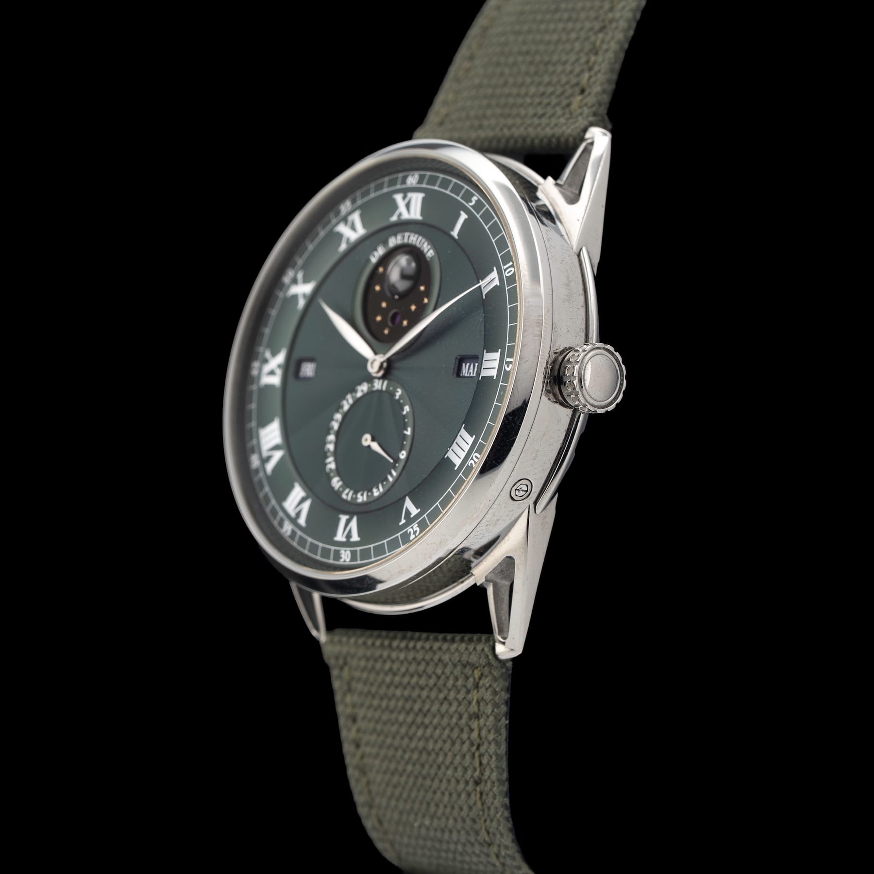 De Bethune Perpetual Calendar Green Dial Titanium DB25QPATIS4