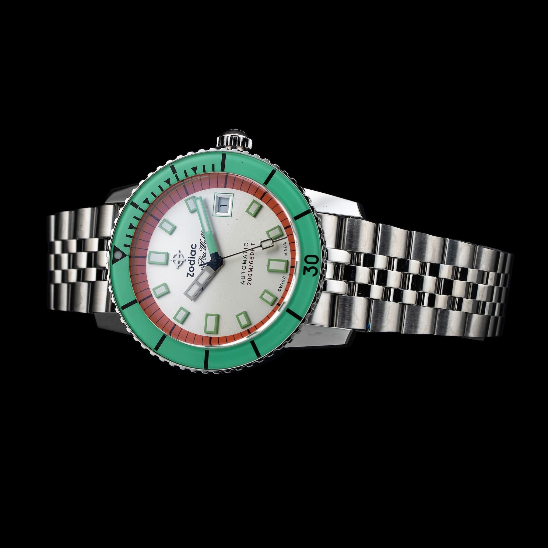 Zodiac Super Sea Wolf Automatic Stainless Steel ZO9269
