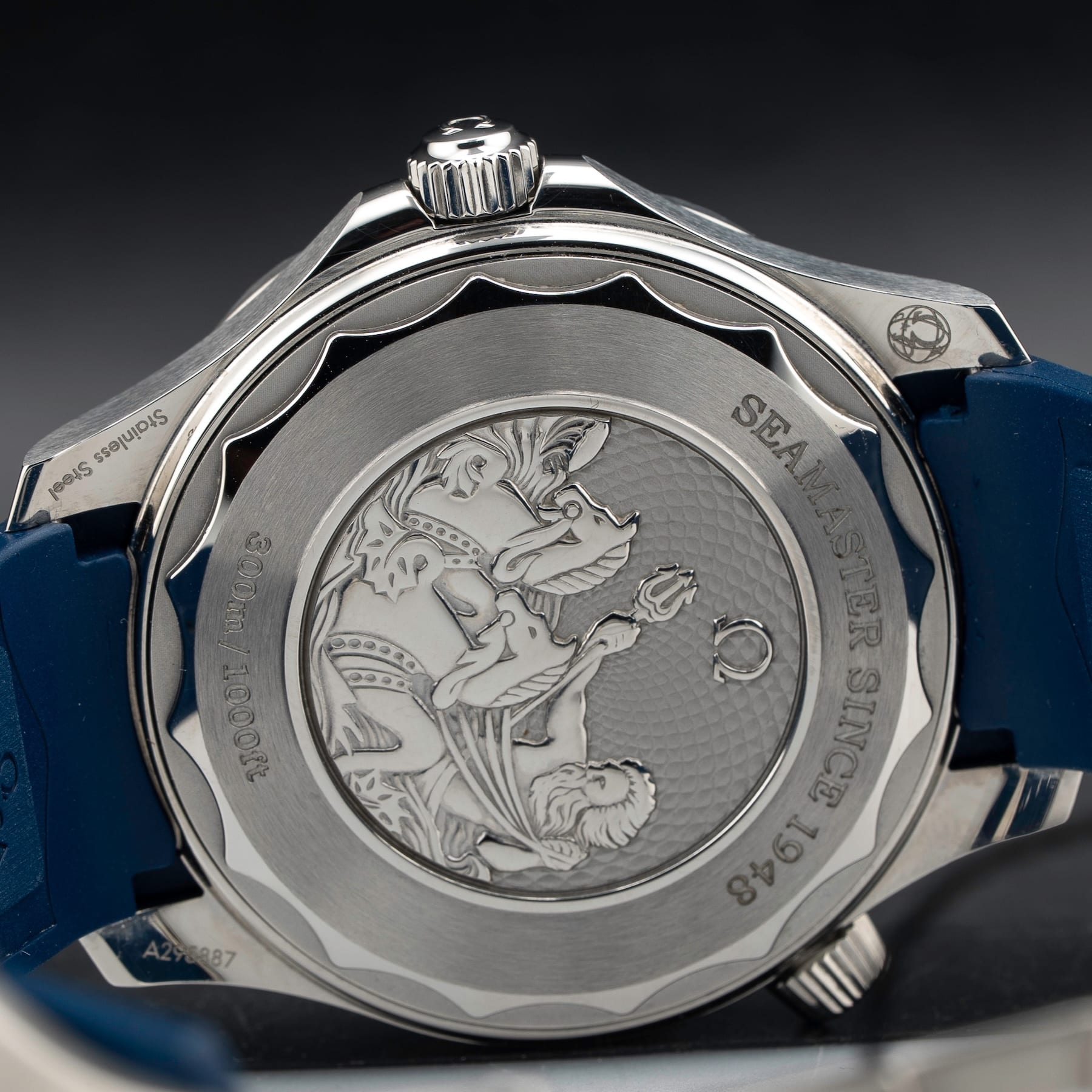 Omega 210.32.42.20.03.002 Seamaster Diver 300M Summer Blue On Strap