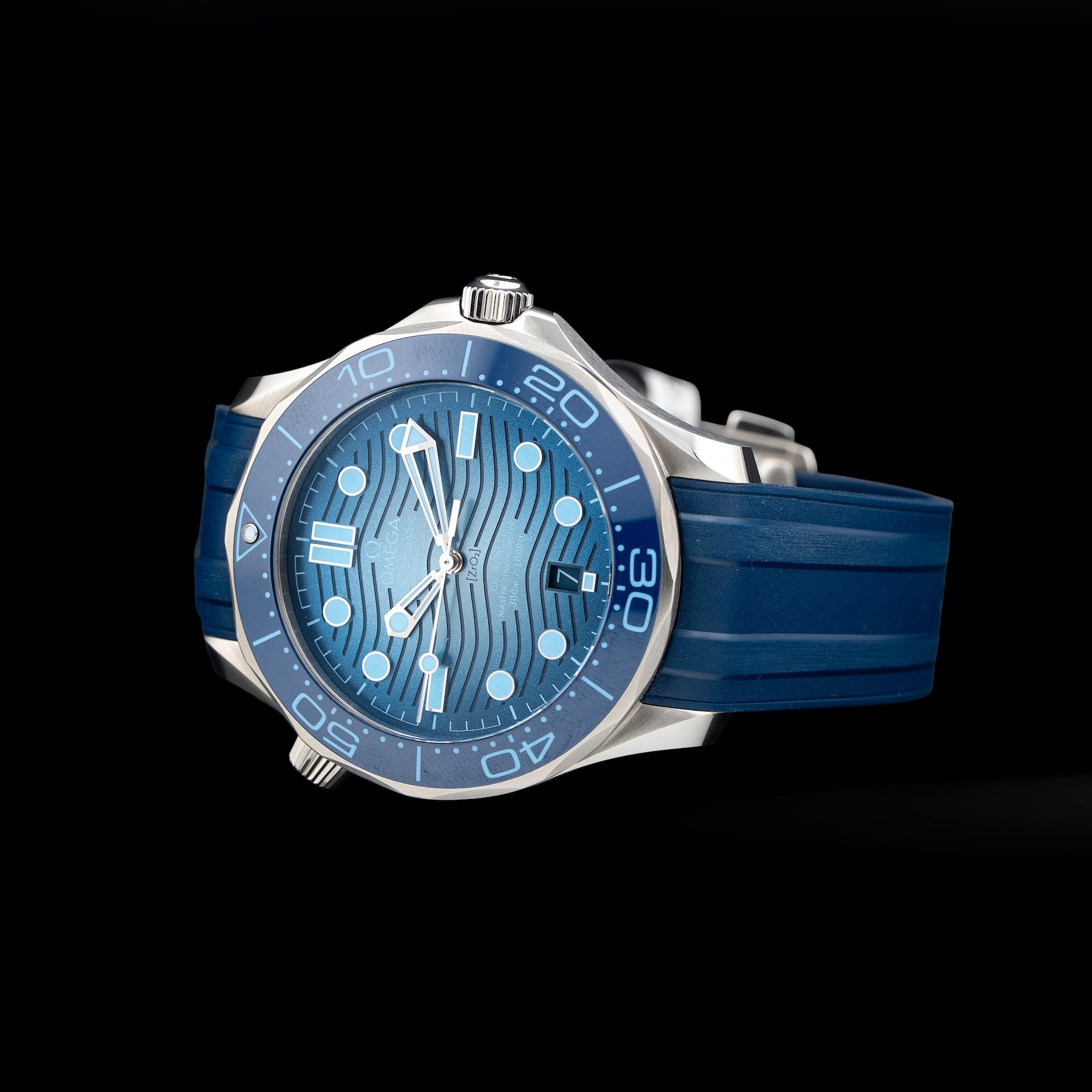 Omega 210.32.42.20.03.002 Seamaster Diver 300M Summer Blue On Strap