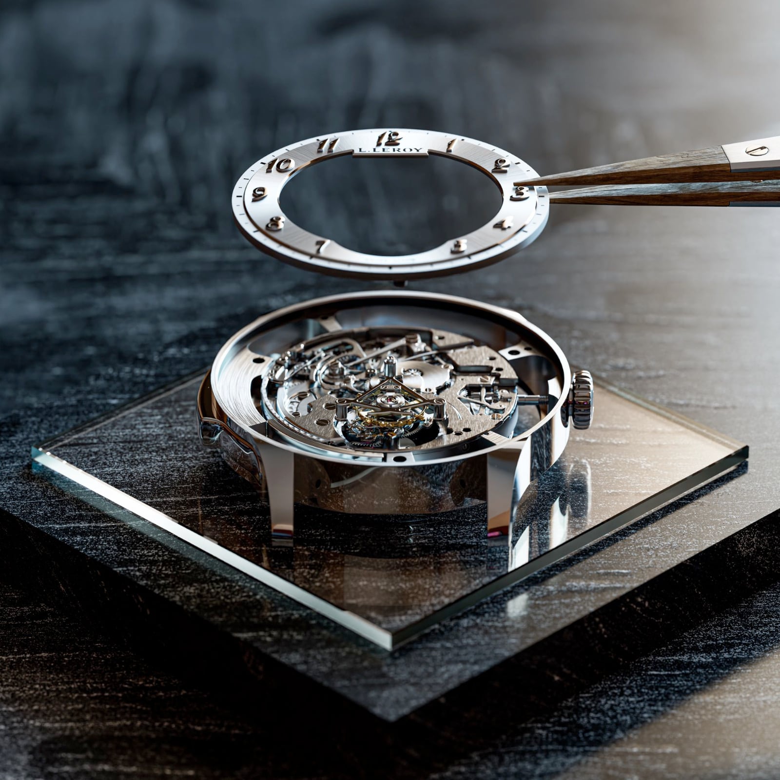 L. Leroy Osmior Bal Du Temps Platinum LL306/1