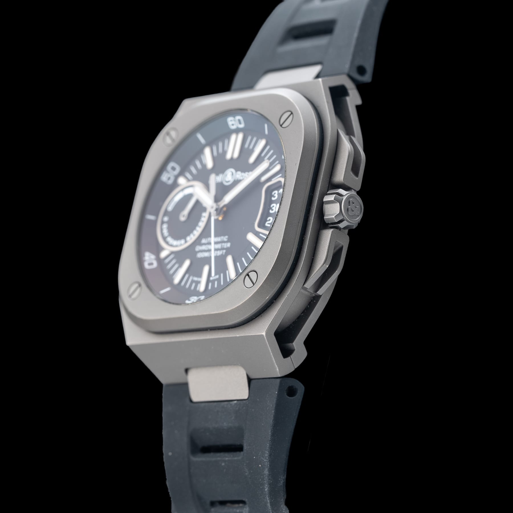 Bell & Ross BR-X5 Black Titanium on Strap BRX5R-BL-TI/SRB
