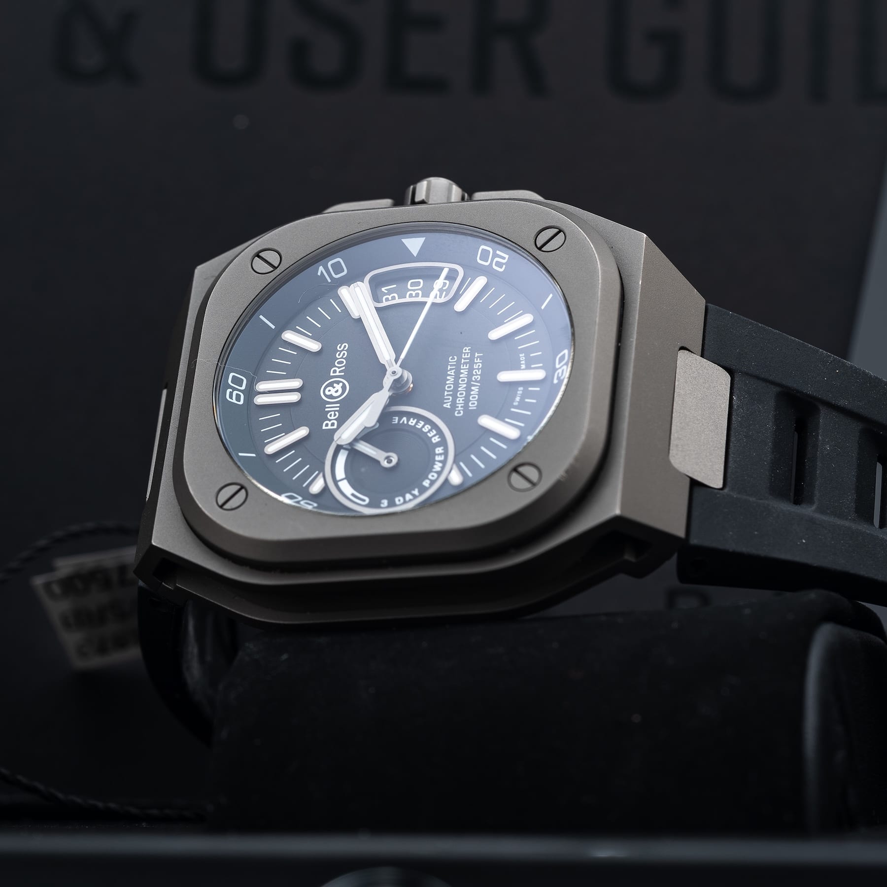 Bell & Ross BR-X5 Black Titanium on Strap BRX5R-BL-TI/SRB