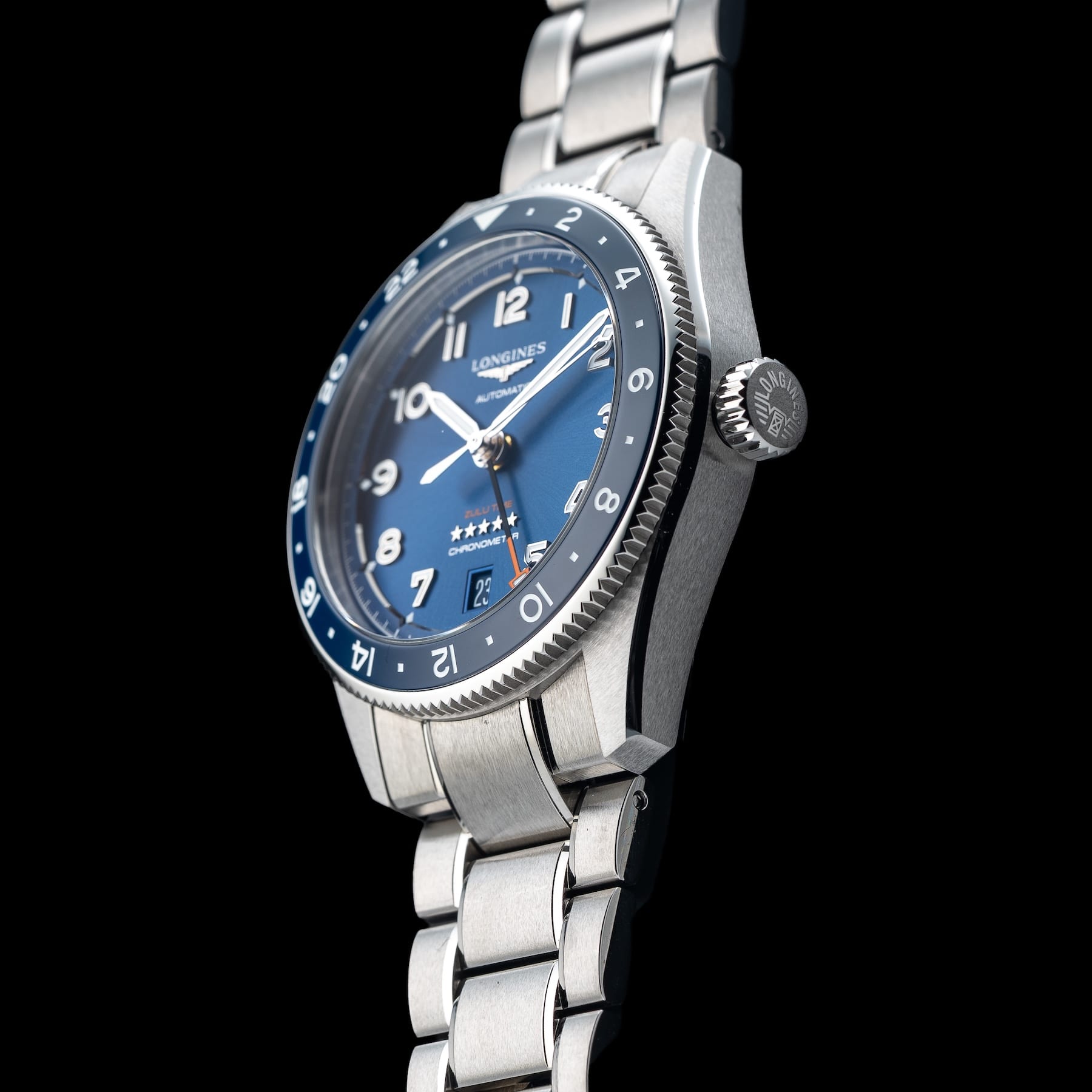 Longines L3.802.4.93.6 Spirit Zulu Time 39mm