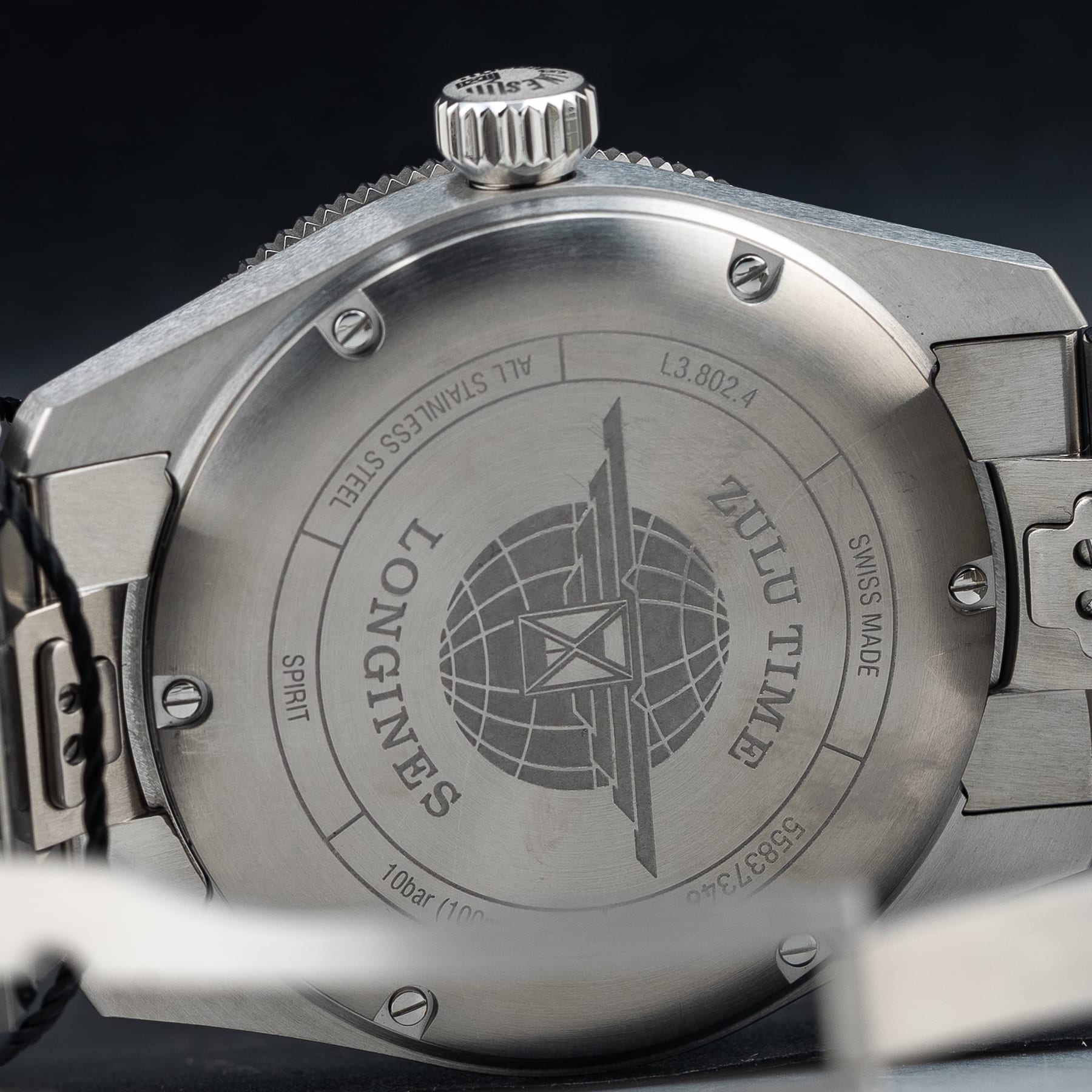 Longines L3.802.4.93.6 Spirit Zulu Time 39mm