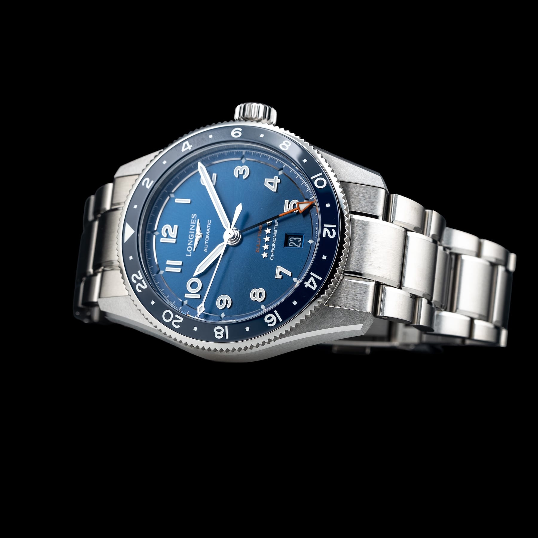 Longines L3.802.4.93.6 Spirit Zulu Time 39mm