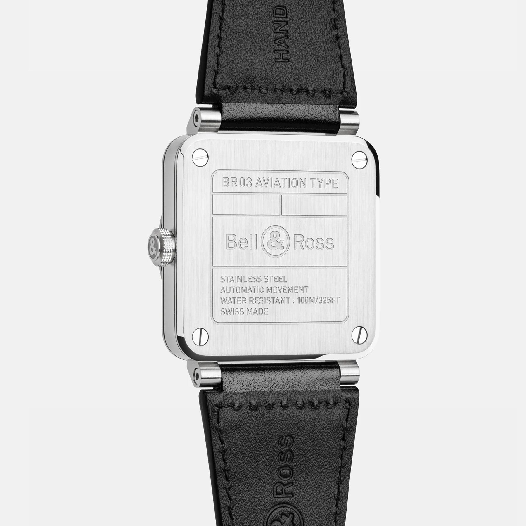 Bell & Ross BR03 Auto Steel Green on Calfskin Strap BR03A-GN-ST/SCA