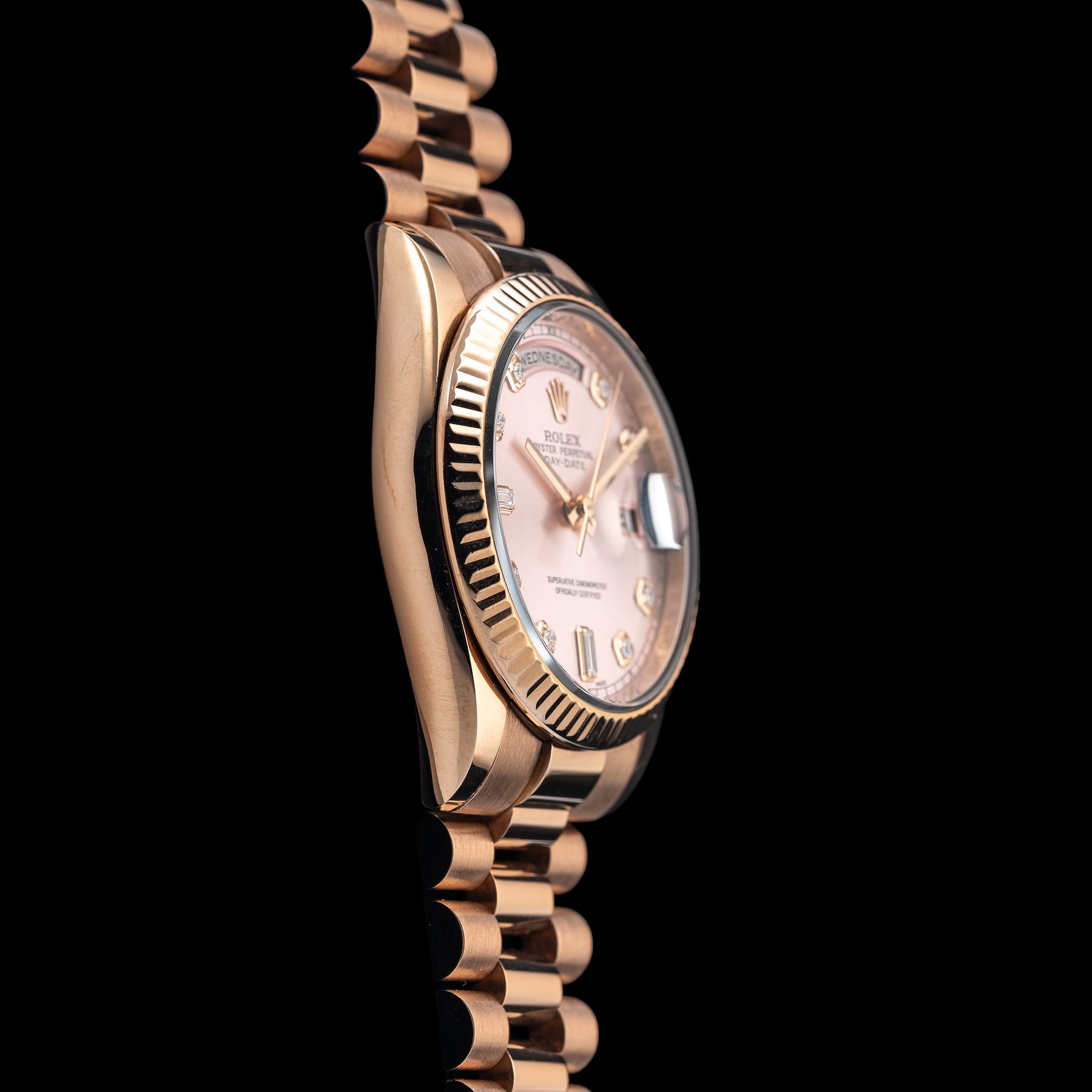 Rolex Oyster Perpetual Day-Date 36 Pink Diamond 118235