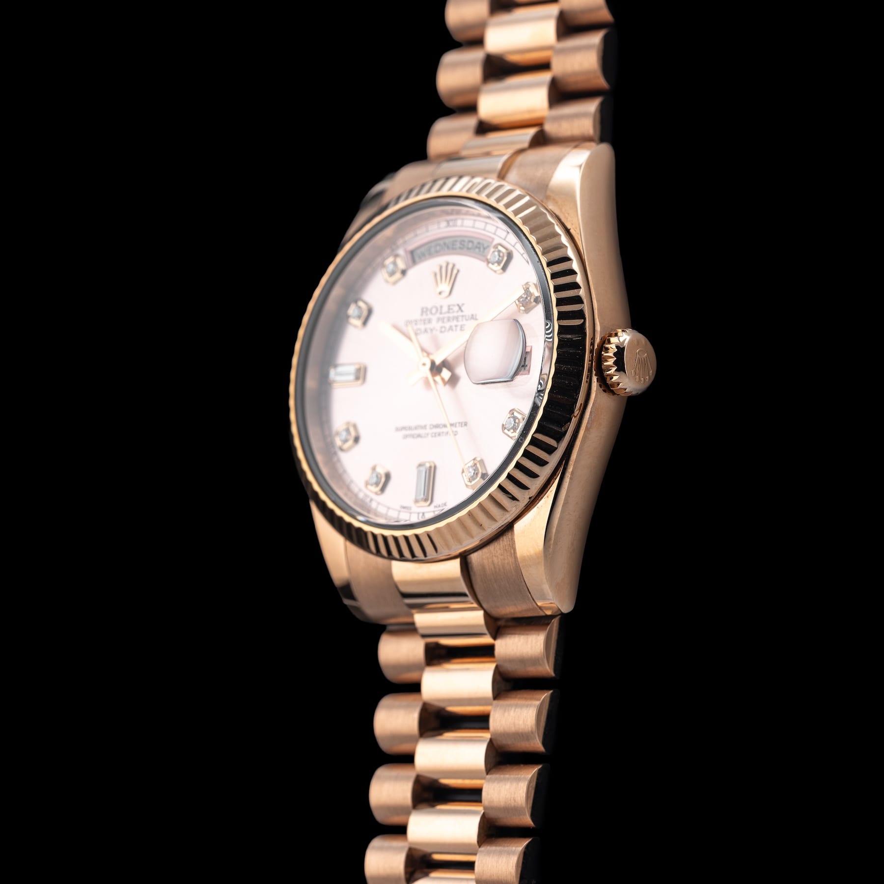 Rolex Oyster Perpetual Day-Date 36 Pink Diamond 118235