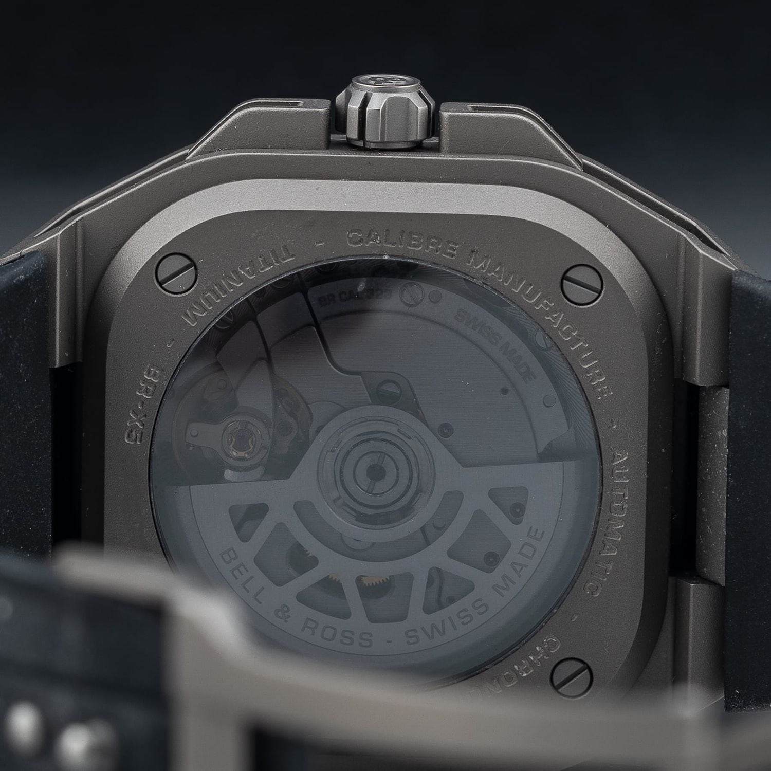 Bell & Ross BR-X5 Black Titanium on Strap BRX5R-BL-TI/SRB