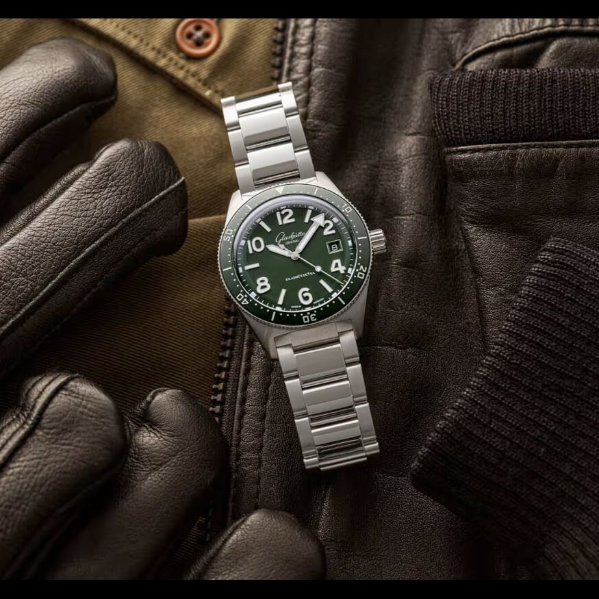Glashütte Original 1-39-11-13-63-34 SeaQ Green Dial