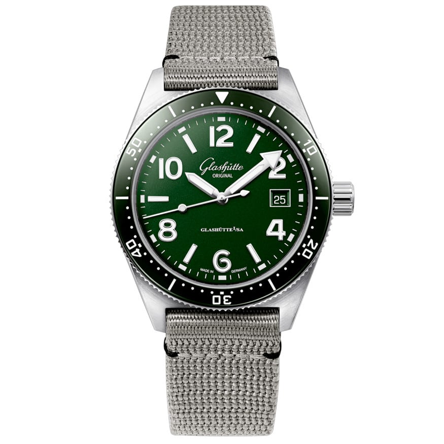 Glashütte Original 1-39-11-13-63-34 SeaQ Green Dial