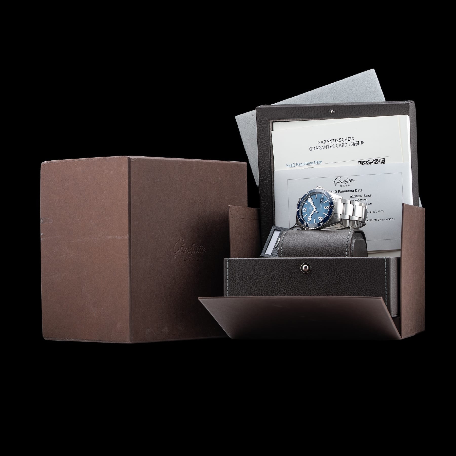 Glashütte Original SeaQ Panorama Date Blue Dial Steel 1-36-13-02-81-70