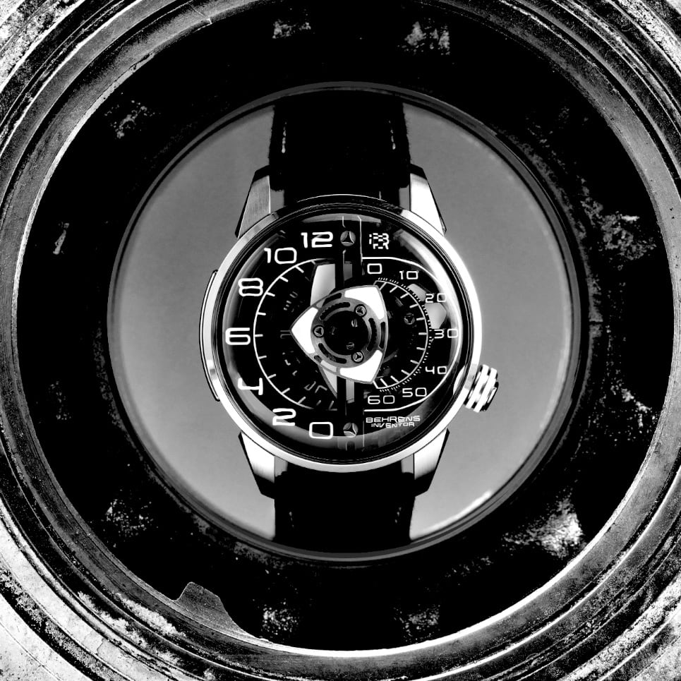 Behrens Rotary Black on Orange Strap