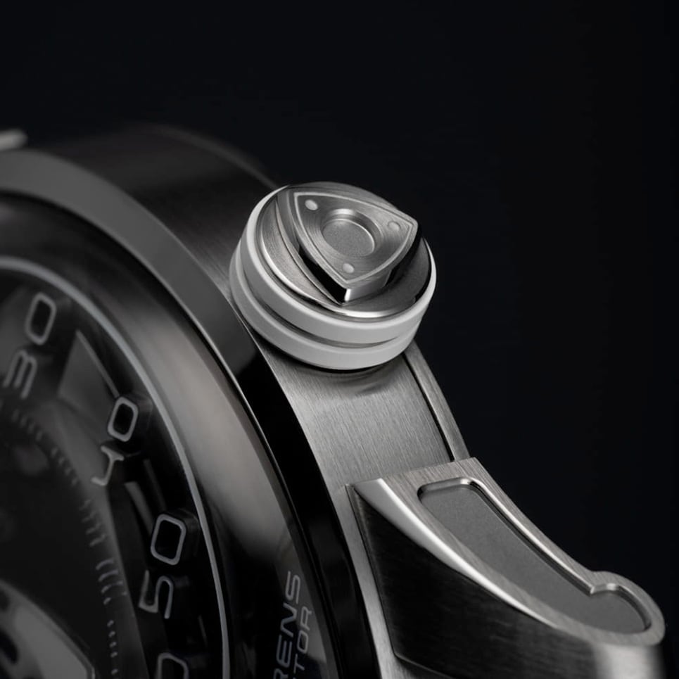 Behrens Rotary Black on Orange Strap