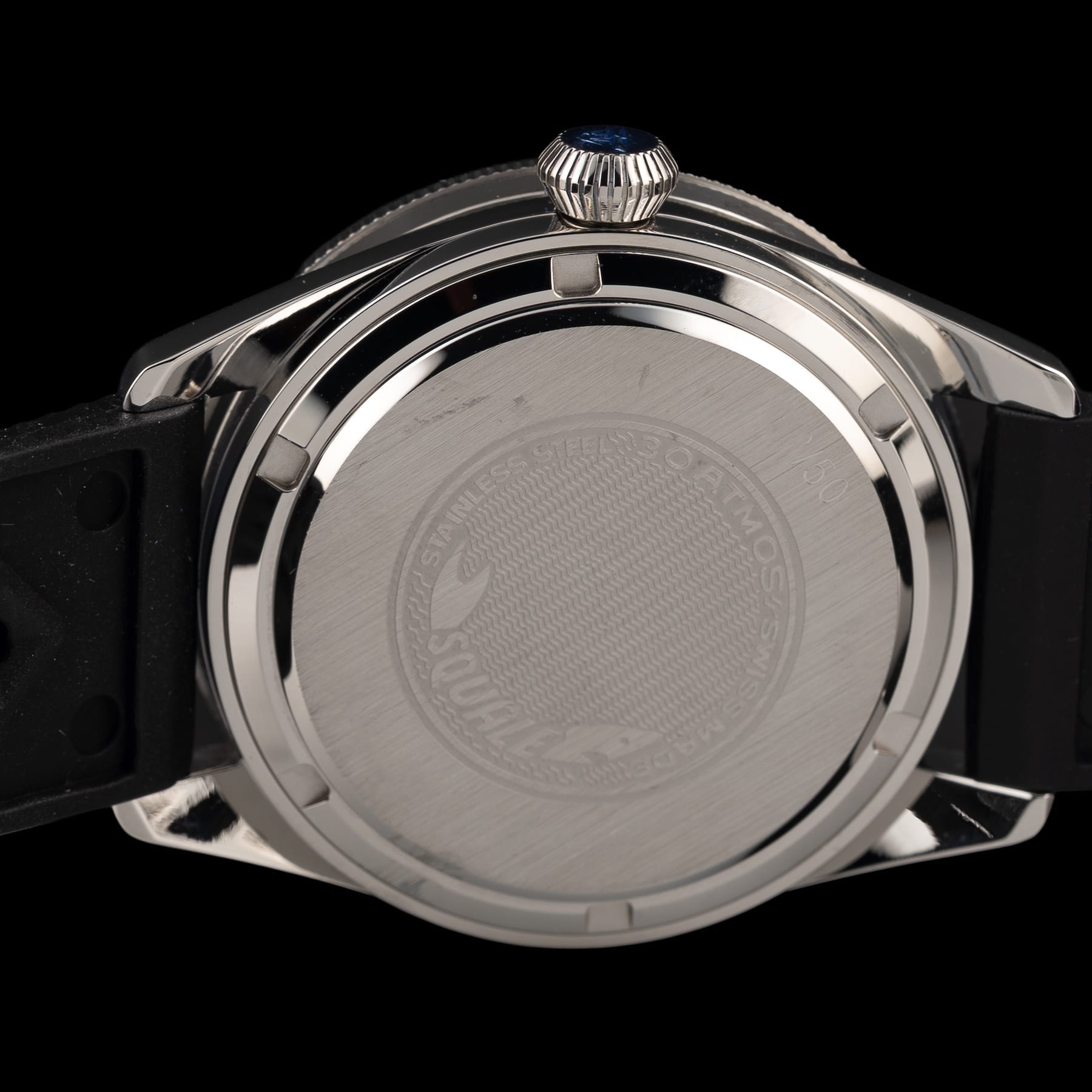 Squale SUB-39 GMT "Blackfin" Black Guilloché U.S. Exclusive SUB-39ERBK.HT