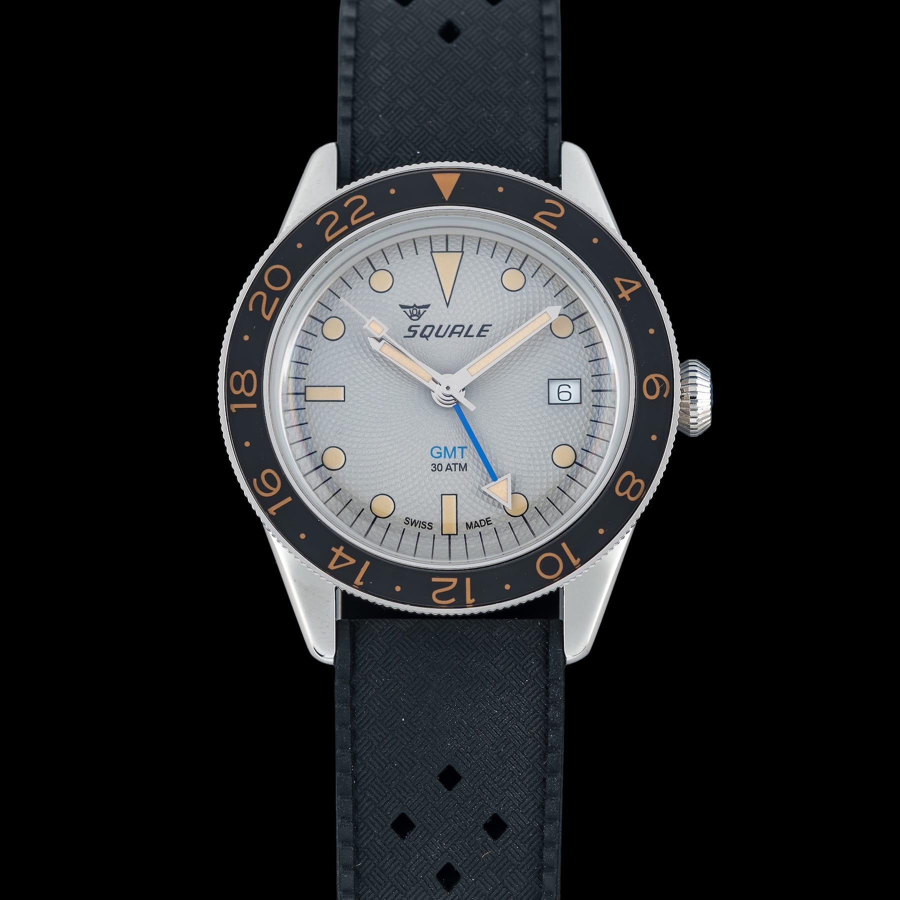 Squale SUB-39 GMT "Sharkbelly" Grey Guilloché U.S. Exclusive SUB-39ERG.HT