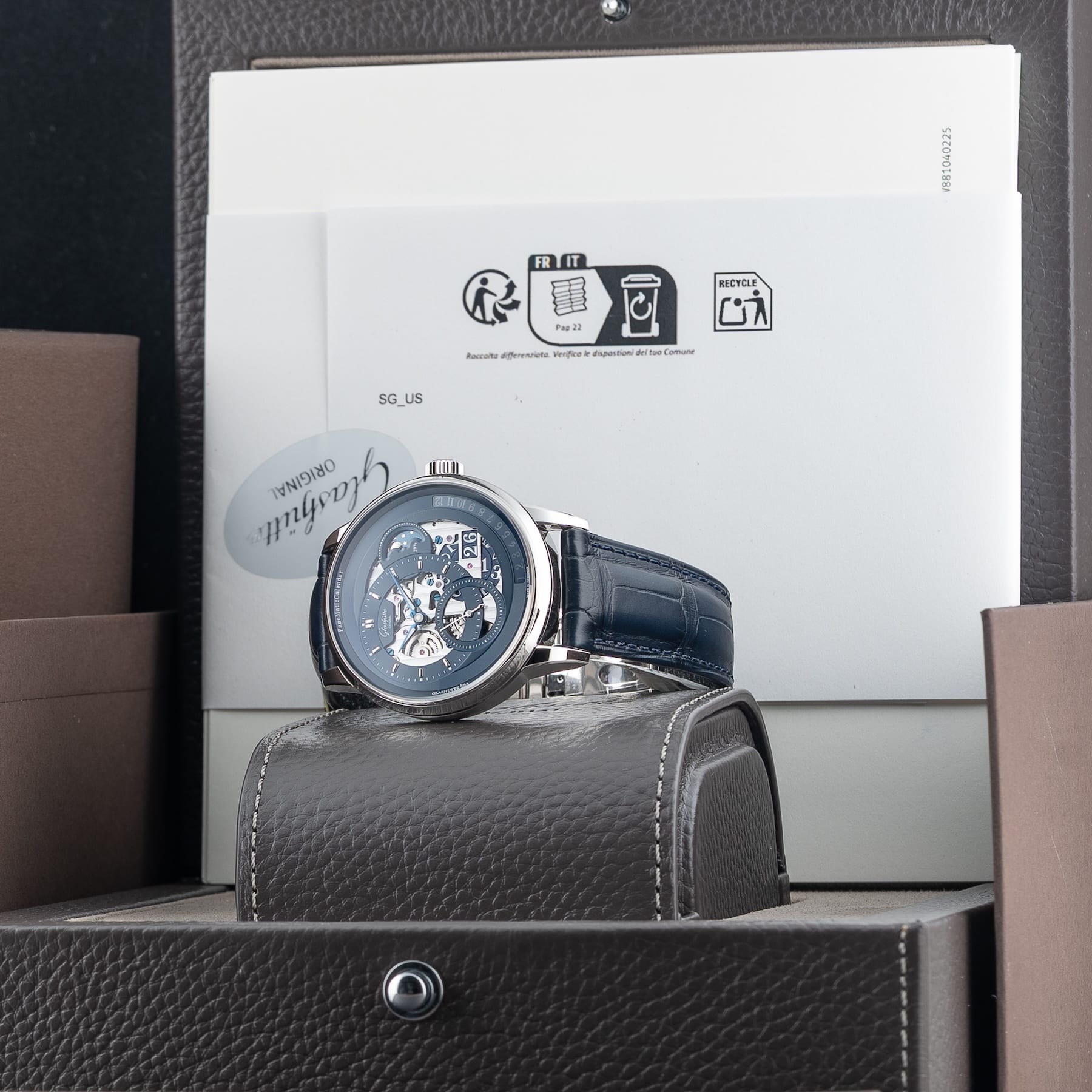 Glashütte Original 1-92-11-01-03-61 PanomaticCalendar on Leather Strap