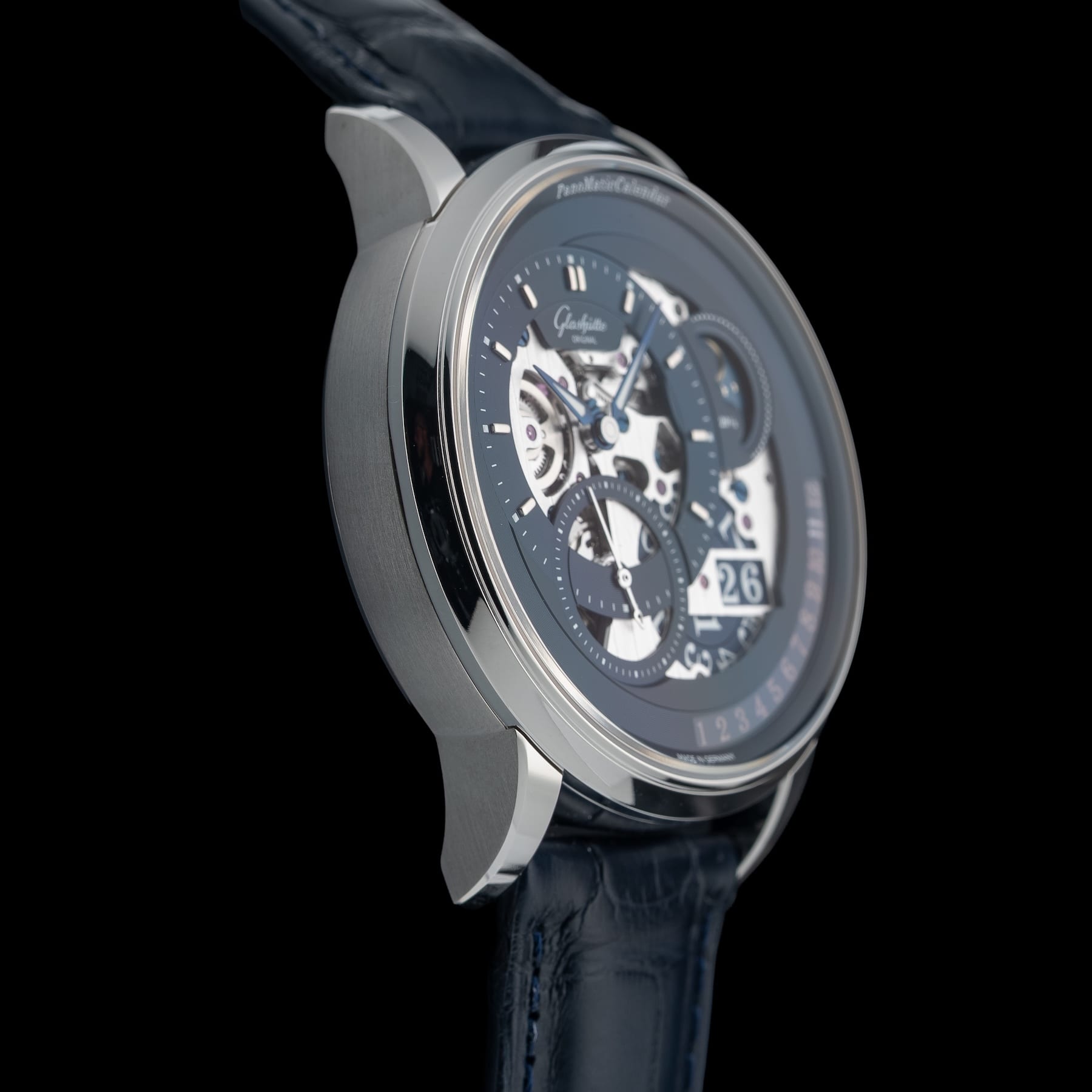 Glashütte Original 1-92-11-01-03-61 PanomaticCalendar on Leather Strap