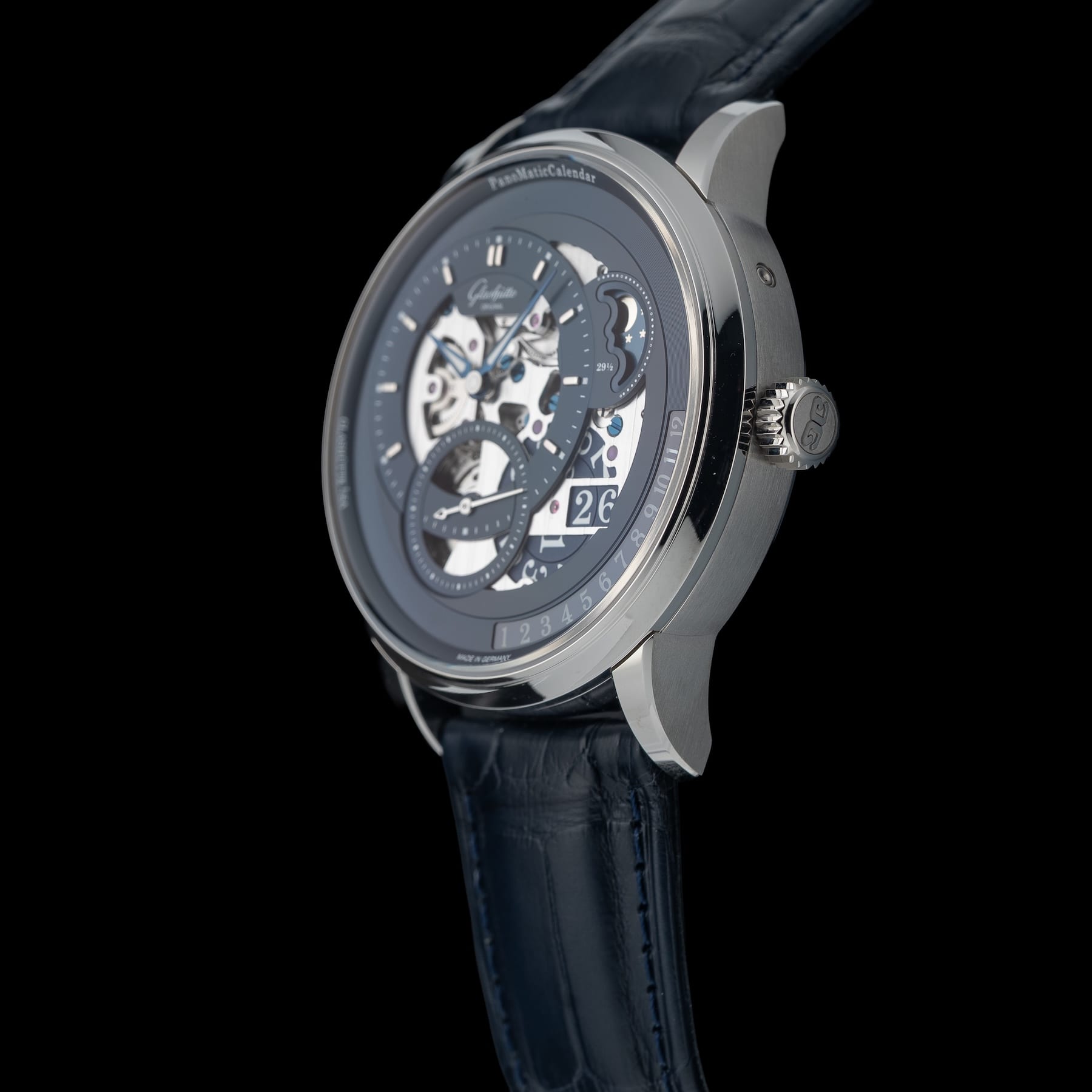 Glashütte Original 1-92-11-01-03-61 PanomaticCalendar on Leather Strap
