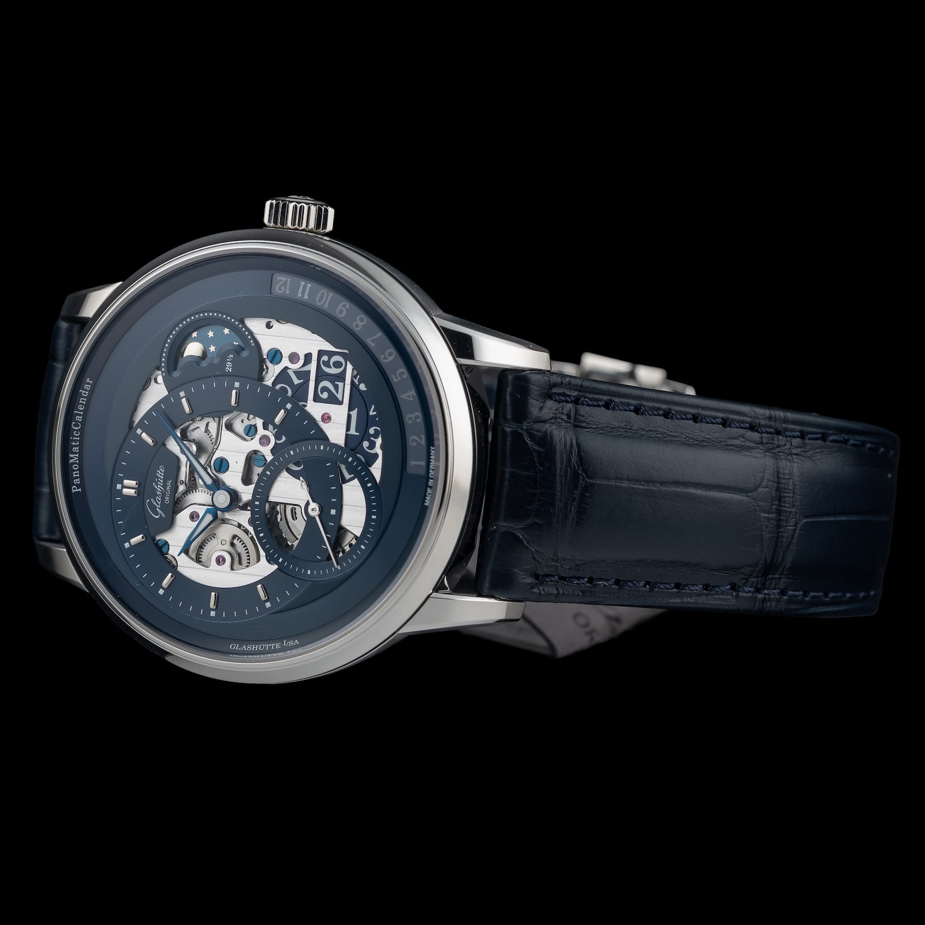 Glashütte Original 1-92-11-01-03-61 PanomaticCalendar on Leather Strap