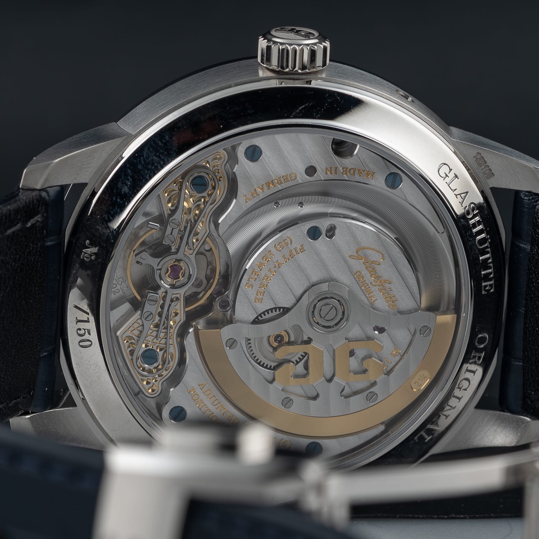 Glashütte Original 1-92-11-01-03-61 PanomaticCalendar on Leather Strap