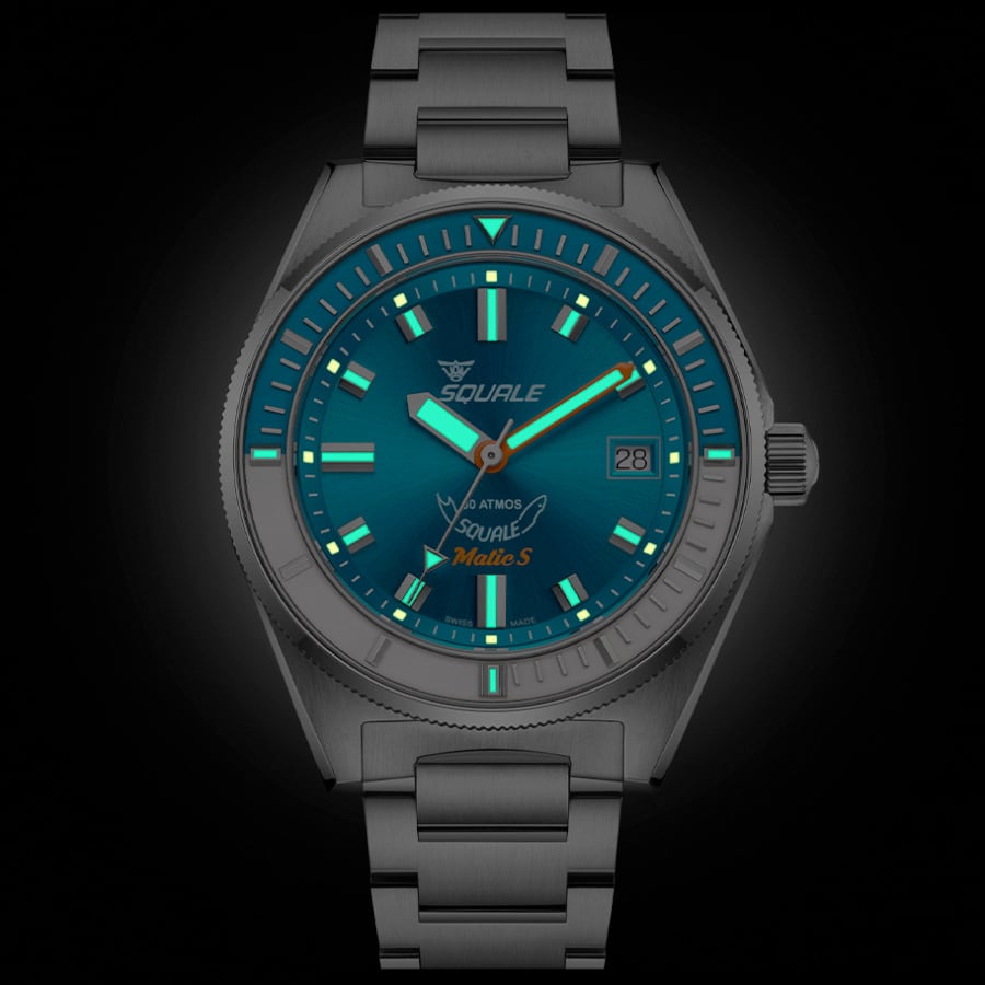 Squale Matic S Light Blue Bracelet MATICLBWLB.SSBX
