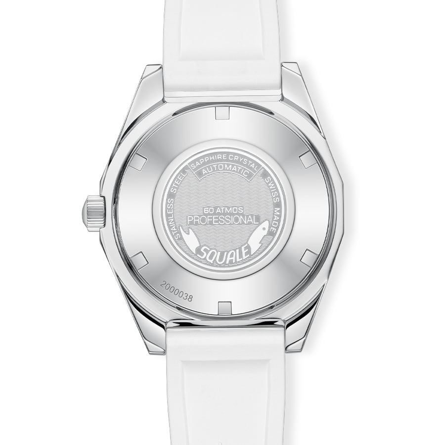 Squale Matic S White Mosaic Rubber MATICLBWT.MRWT