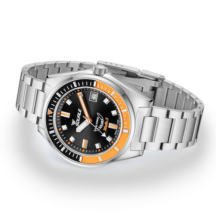 Squale Matic S Orange Bracelet MATICBKOBK.SSBX